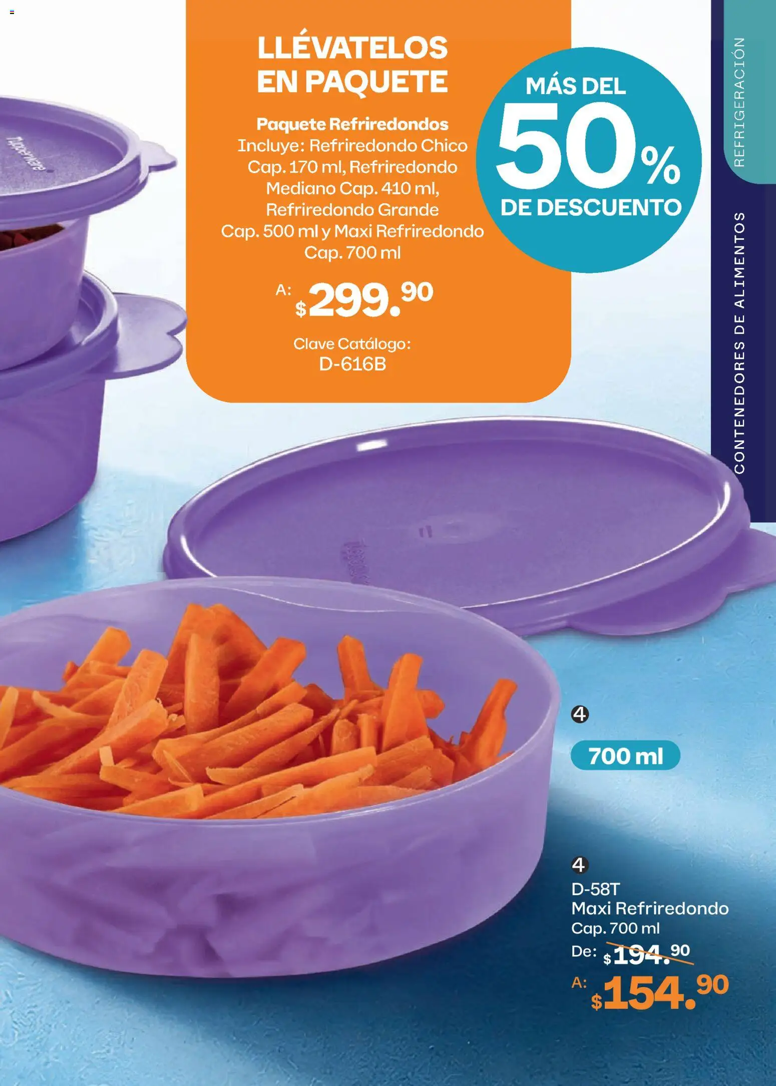 Nuevas ofertas de Tupperware válidas en toda la República Mexicana desde el 10/08/2026. ¡Encuentra las mejores ofertas en Tupperware catálogo! | Página: 51 | Productos: Alimentos