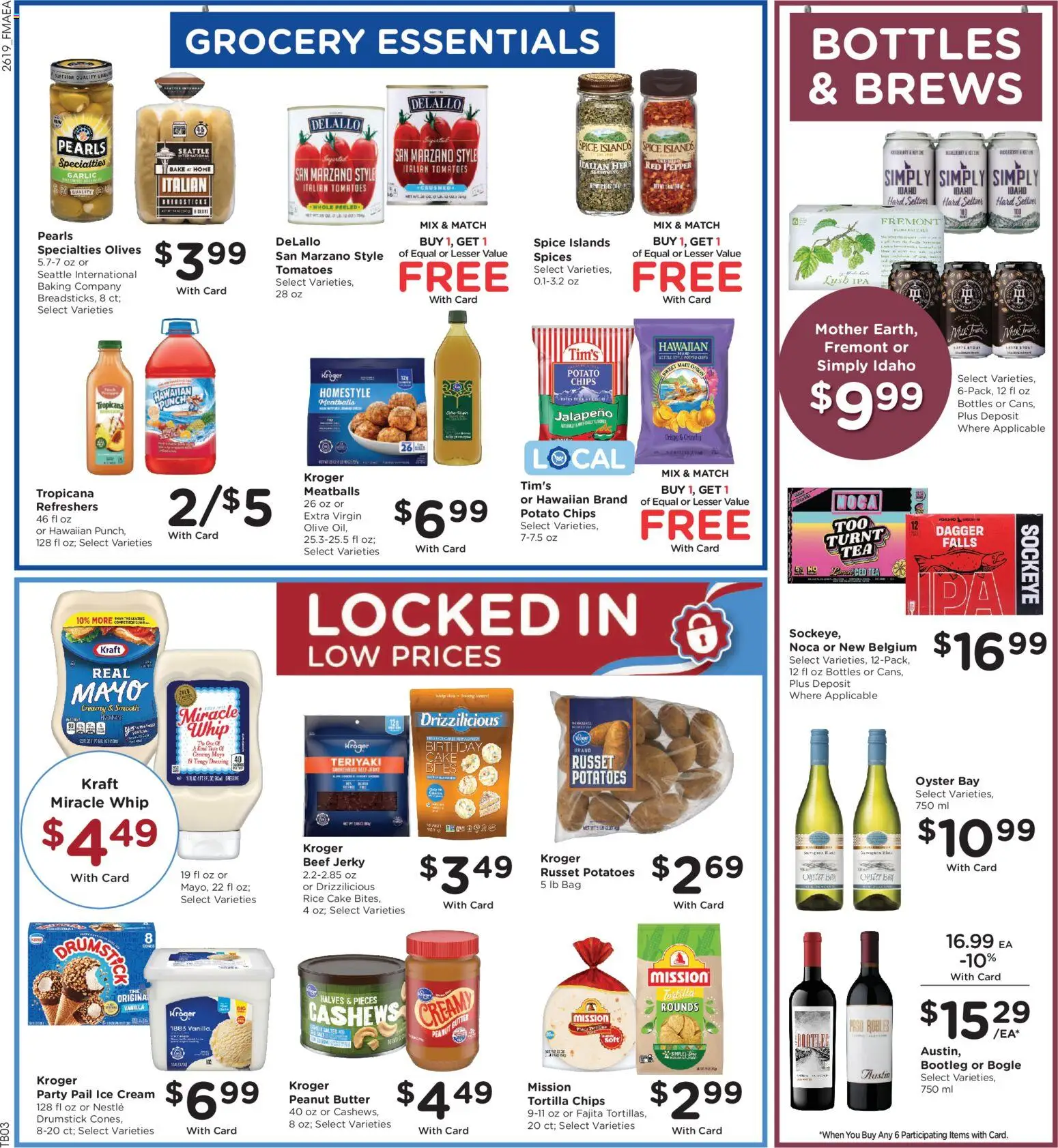 Fred Meyer Weekly Ad - valid from 10.06.2026 | Page: 9 | Products: Butter, Rice, Ice cream, Bag