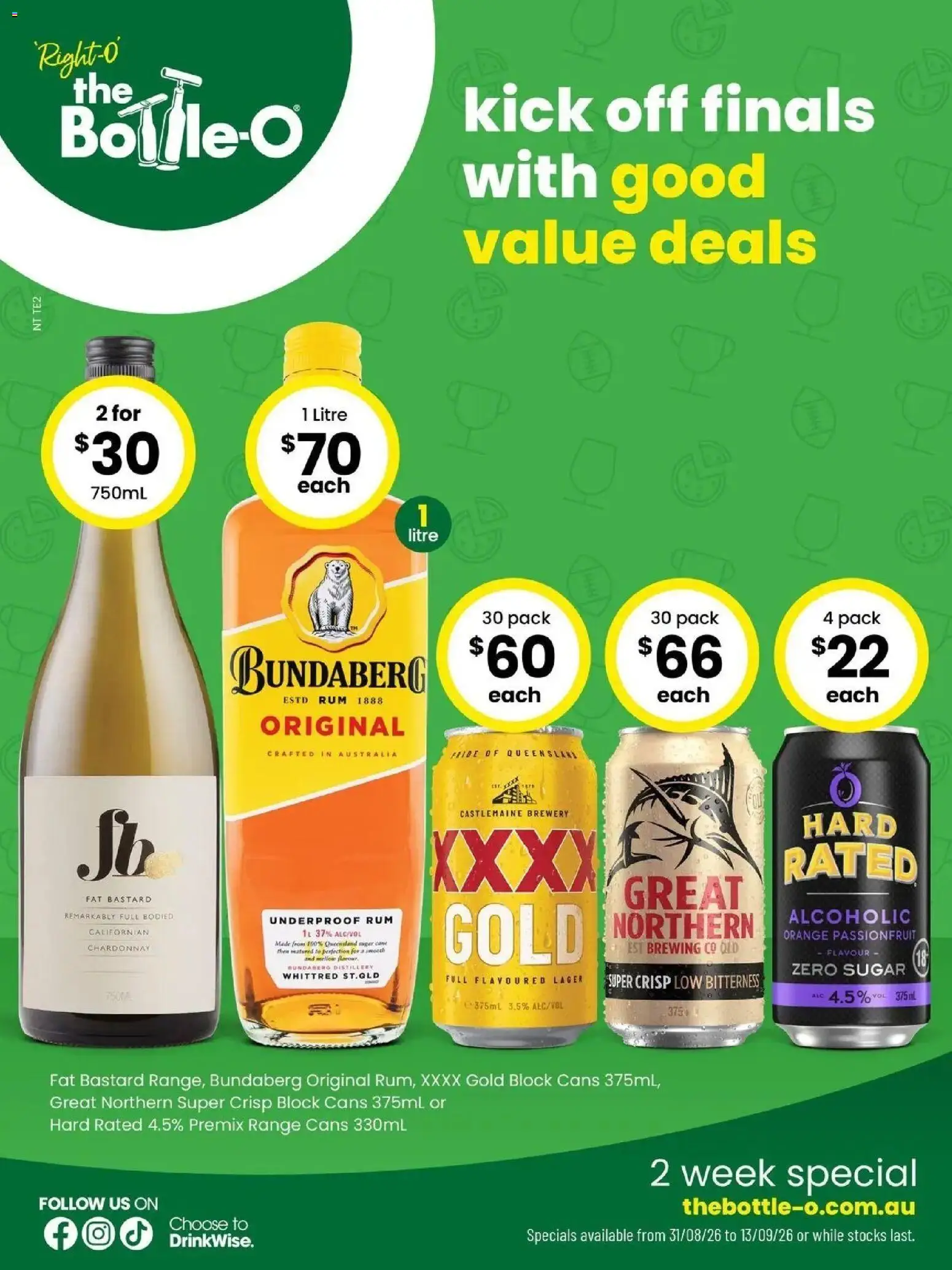 The Bottle-O catalogue - valid from 31/08/2026 | Page: 1 | Products: Passionfruit, Rum, Sugar