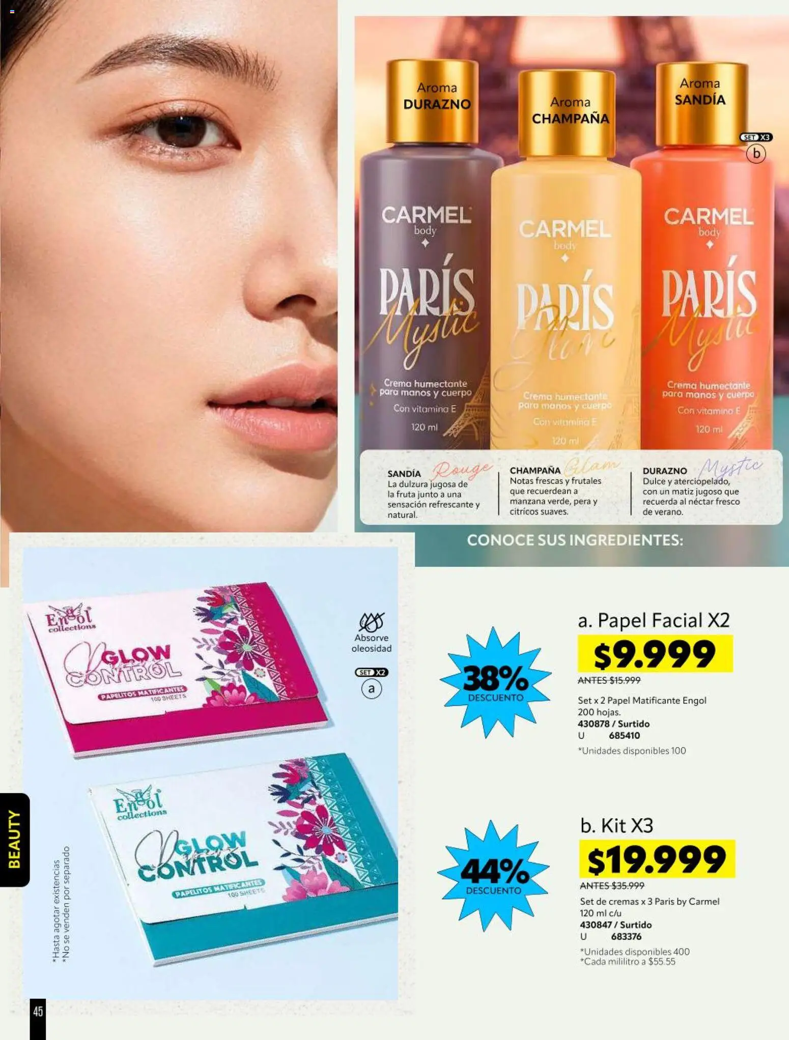 Carmel revista - valida desde el 11/08/2026 | Página: 266 | Productos: Ingredientes, Crema, Body, Manzana