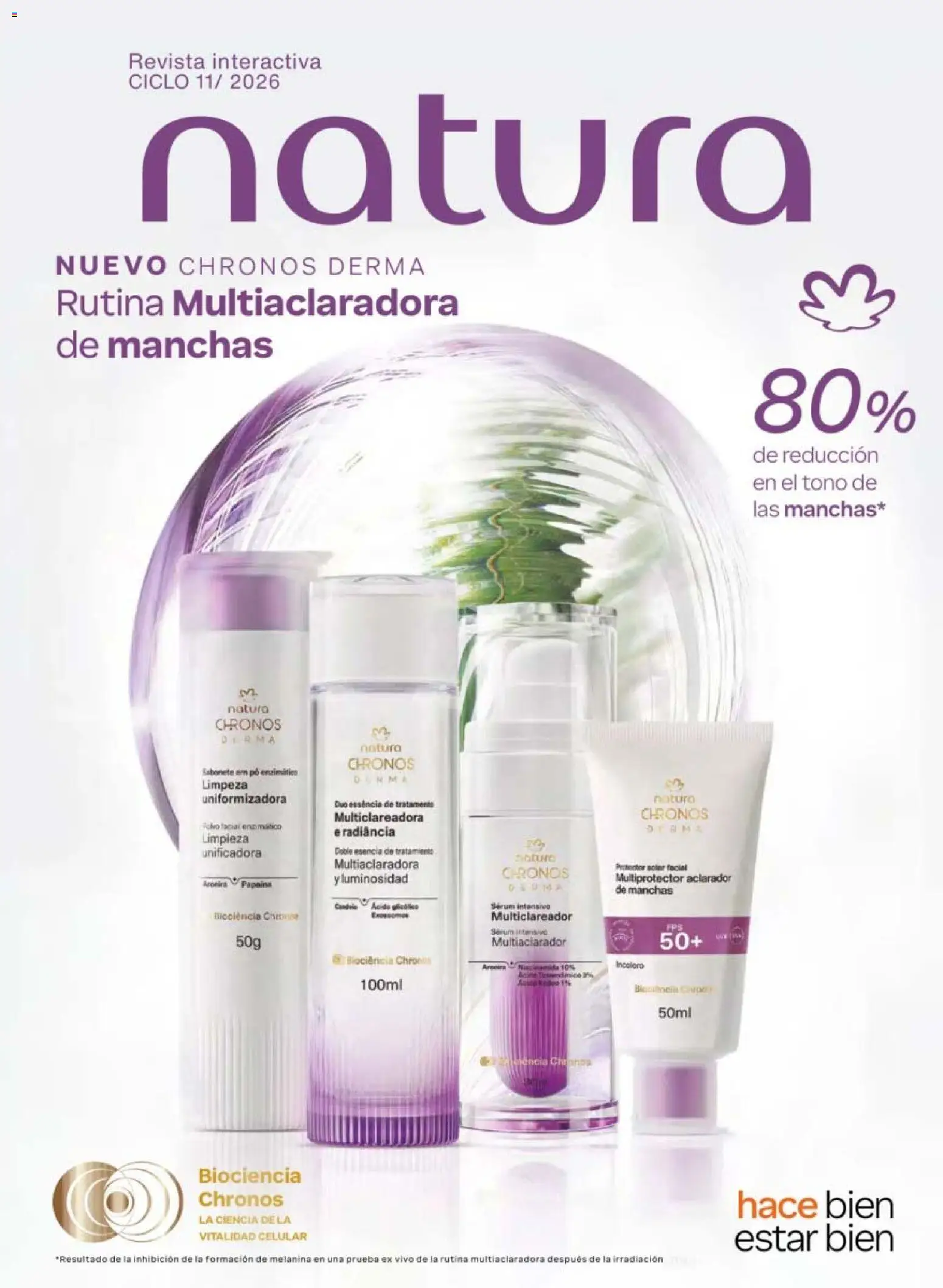 Nuevas ofertas de Natura válidas en toda la República Mexicana desde el 10/07/2026. ¡Encuentra las mejores ofertas en Natura campaña 11 2026! | Página: 1 | Productos: Serum, Revista