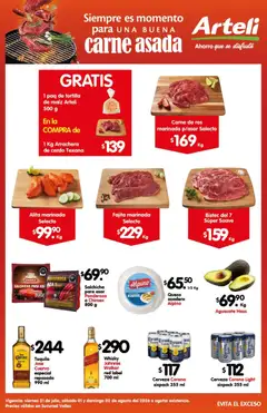 Vista previa de Arteli folleto Carne Valles, nuevo folleto de la tienda, válido en México a partir del 31/07/2026 | Página: 1