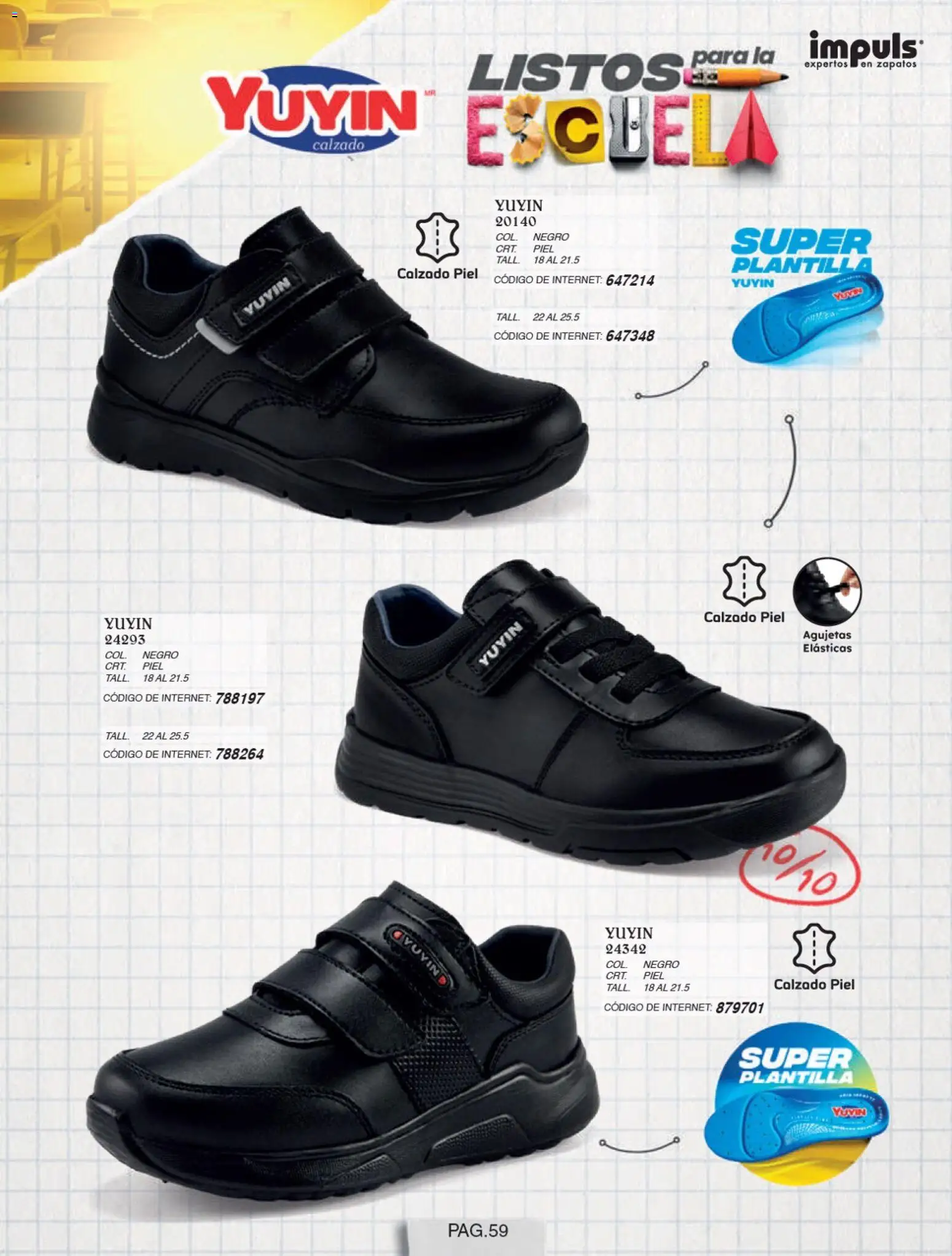 Nuevas ofertas de Impuls válidas en toda la República Mexicana desde el 01/07/2026. ¡Encuentra las mejores ofertas en Impuls catálogo Niño! | Página: 61 | Productos: Zapatos