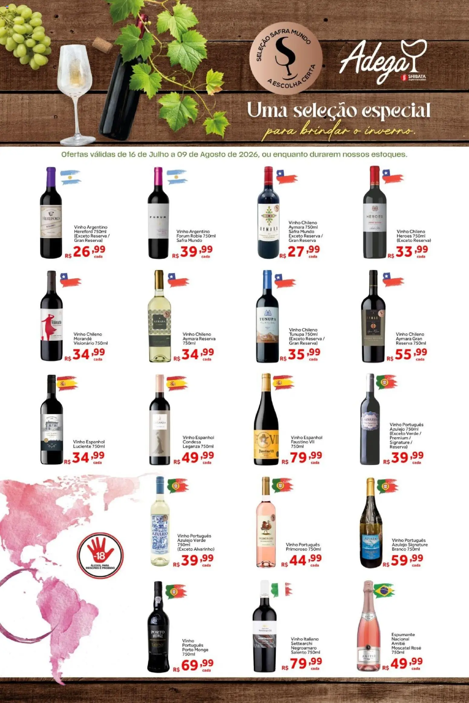 Shibata Folheto - válido de 16/06/2026 | Página: 4 | Produtos: Espumante, Vinho, Azulejo