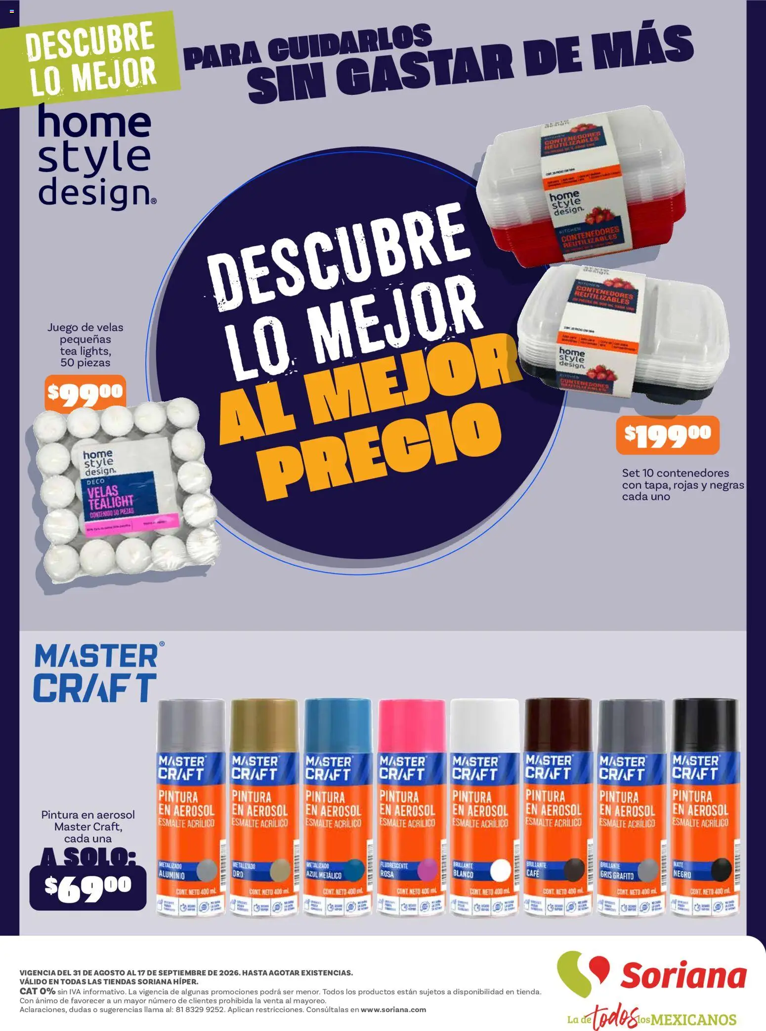 Nuevas ofertas de Soriana válidas en toda la República Mexicana desde el 31/08/2026. ¡Encuentra las mejores ofertas en Soriana Descubre lo mejor al mejor precio Híper Nacional! | Página: 28 | Productos: Café, Juego, Velas, Pintura