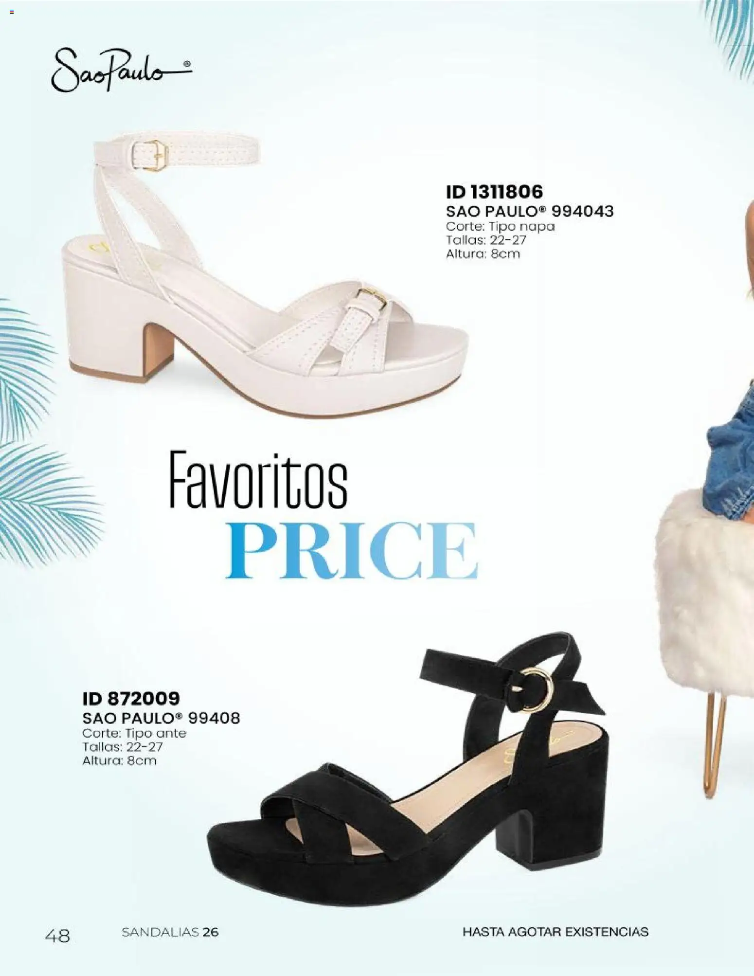 Nuevas ofertas de Price Shoes válidas en toda la República Mexicana desde el 23/06/2026. ¡Encuentra las mejores ofertas en Price Shoes catálogo Sandalias 2026! | Página: 48 | Productos: Sandalias