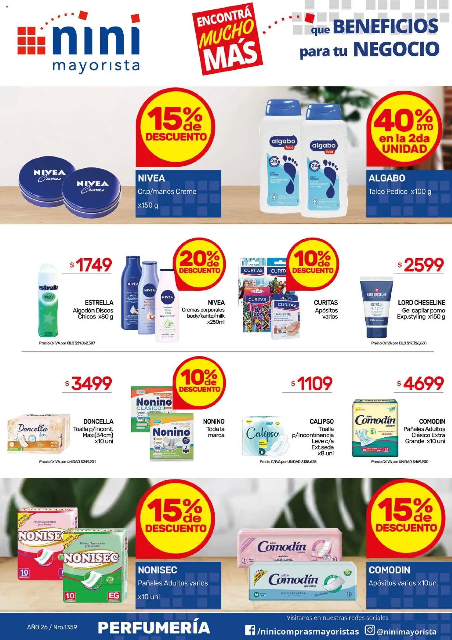 NINI Mayorista ofertas │ válido desde el 11.05.2026 | Página: 7 | Productos: Toalla, Algodón, Mate, Pañales