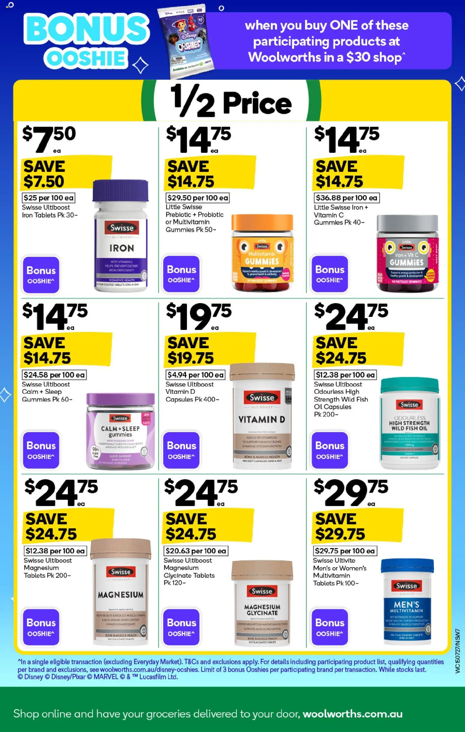 Woolworths catalogue - valid from 15/07/2026 | Page: 7 | Products: Oil, Capsules, Multivitamin, Iron