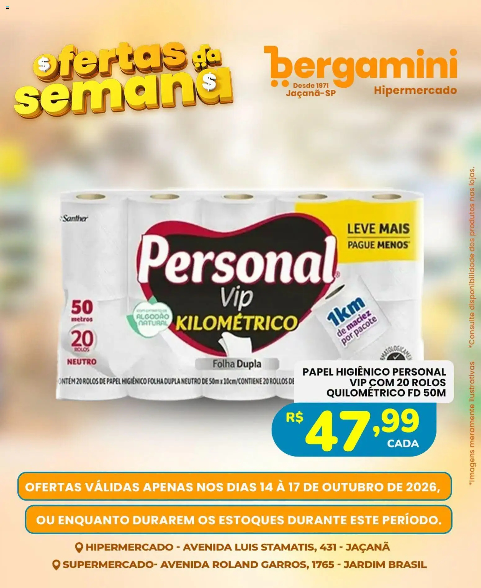 Supermercado Bergamini Folheto - válido de 14/10/2026 | Página: 12