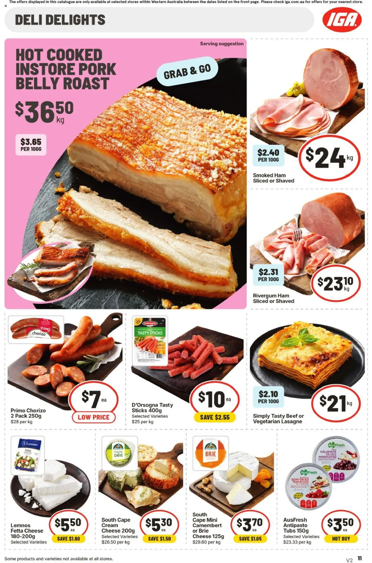 IGA catalogue - valid from 30/09/2026 | Page: 20 | Products: Beef, Camembert, Pork belly, Cream