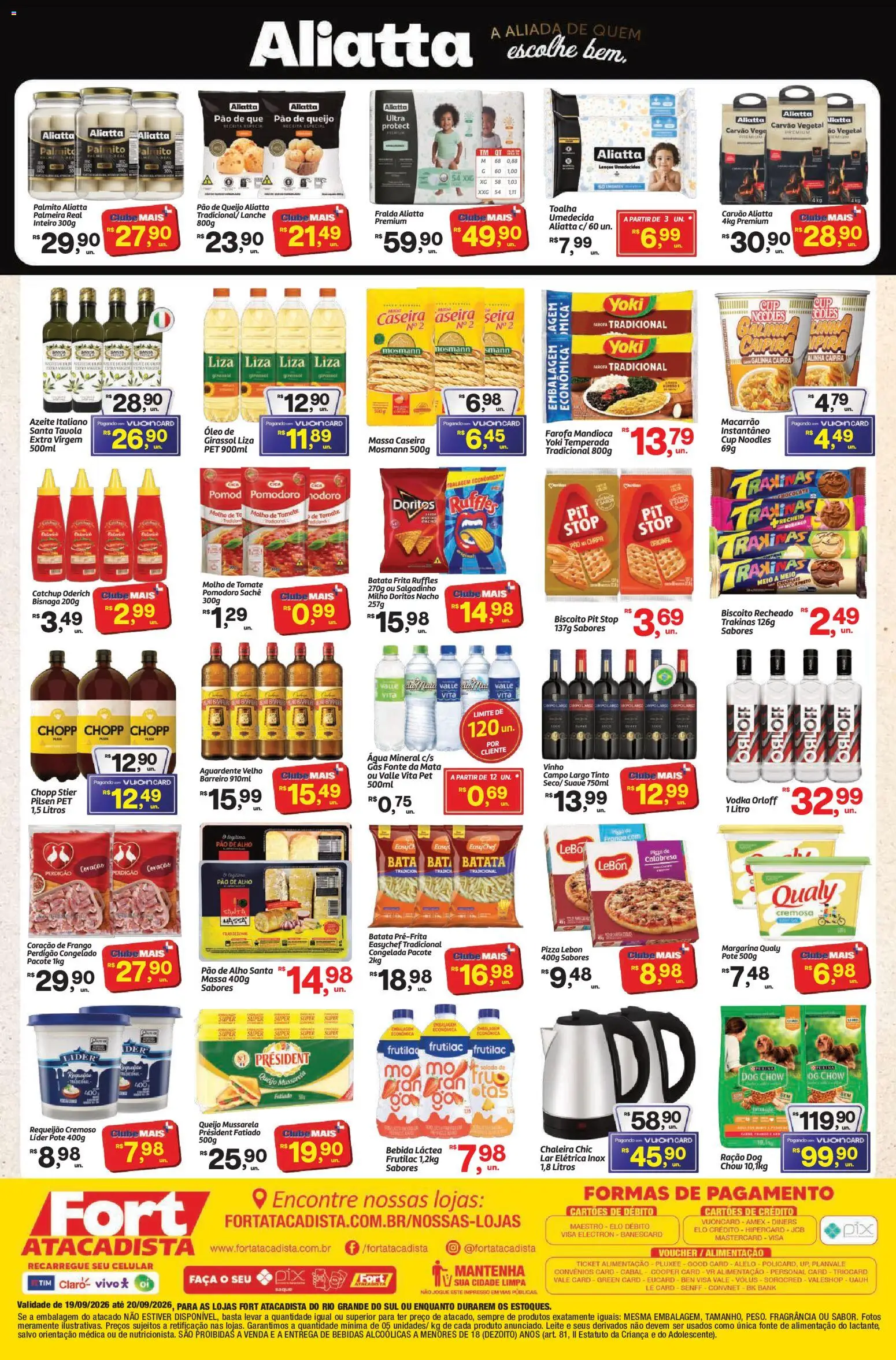 Fort Atacadista Folheto - válido de 19/09/2026 | Página: 2 | Produtos: Tomate, Biscoito, Milho, Farofa