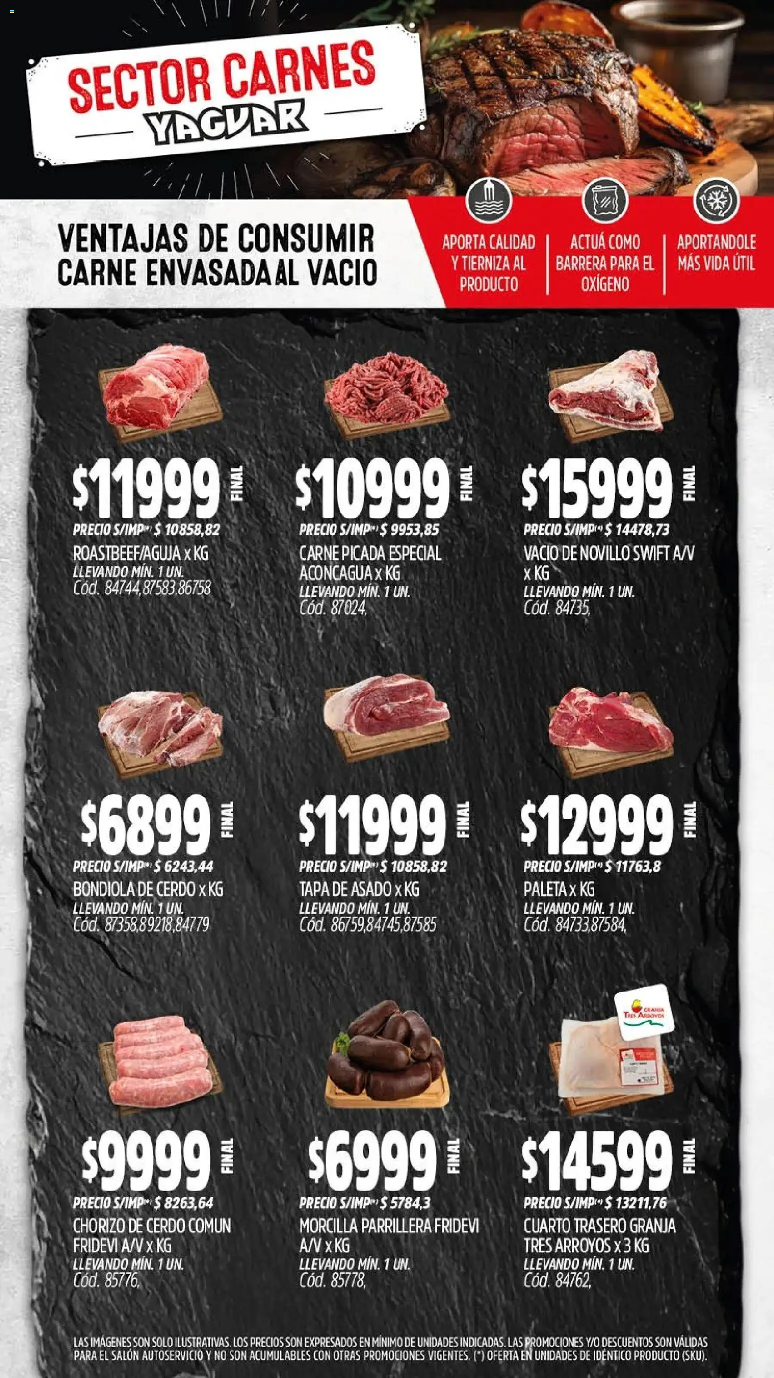 Yaguar - Oferta Semanal General Roca │ válido desde el 11.05.2026 | Página: 5 | Productos: Paleta, Chorizo, Morcilla, Cerdo
