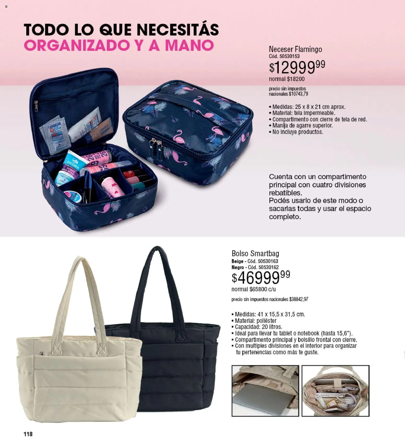 Millanel - Catálogo │ válido desde el 27.04.2026 | Página: 118 | Productos: Neceser, Tablet, Notebook, Té