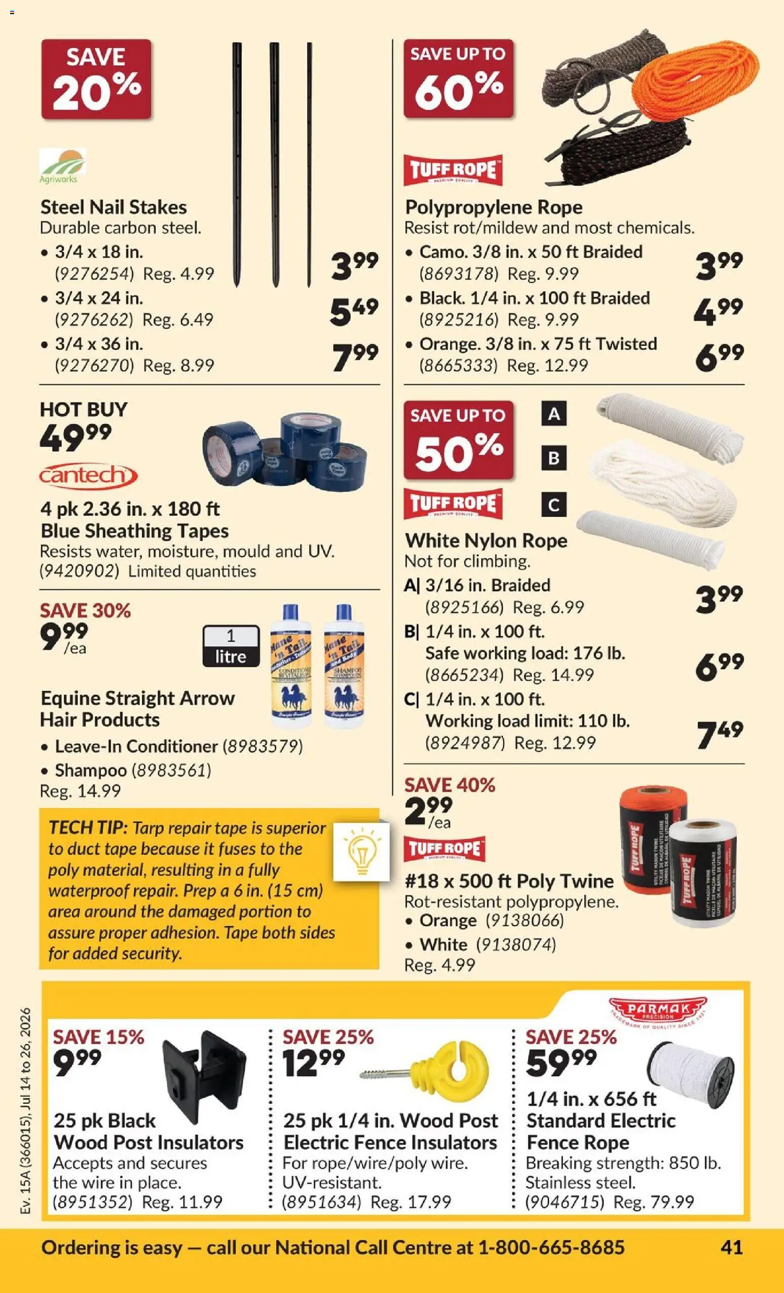 Princess Auto flyer valid from Jul 14, 2026 | Page: 54 | Products: Shampoo, Conditioner