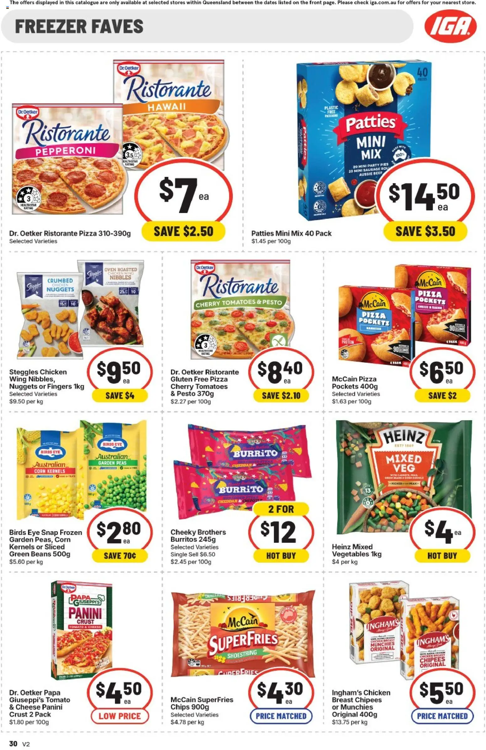 IGA catalogue - valid from 22/07/2026 | Page: 26 | Products: Cheese, Tomatoes, Chips, Pies
