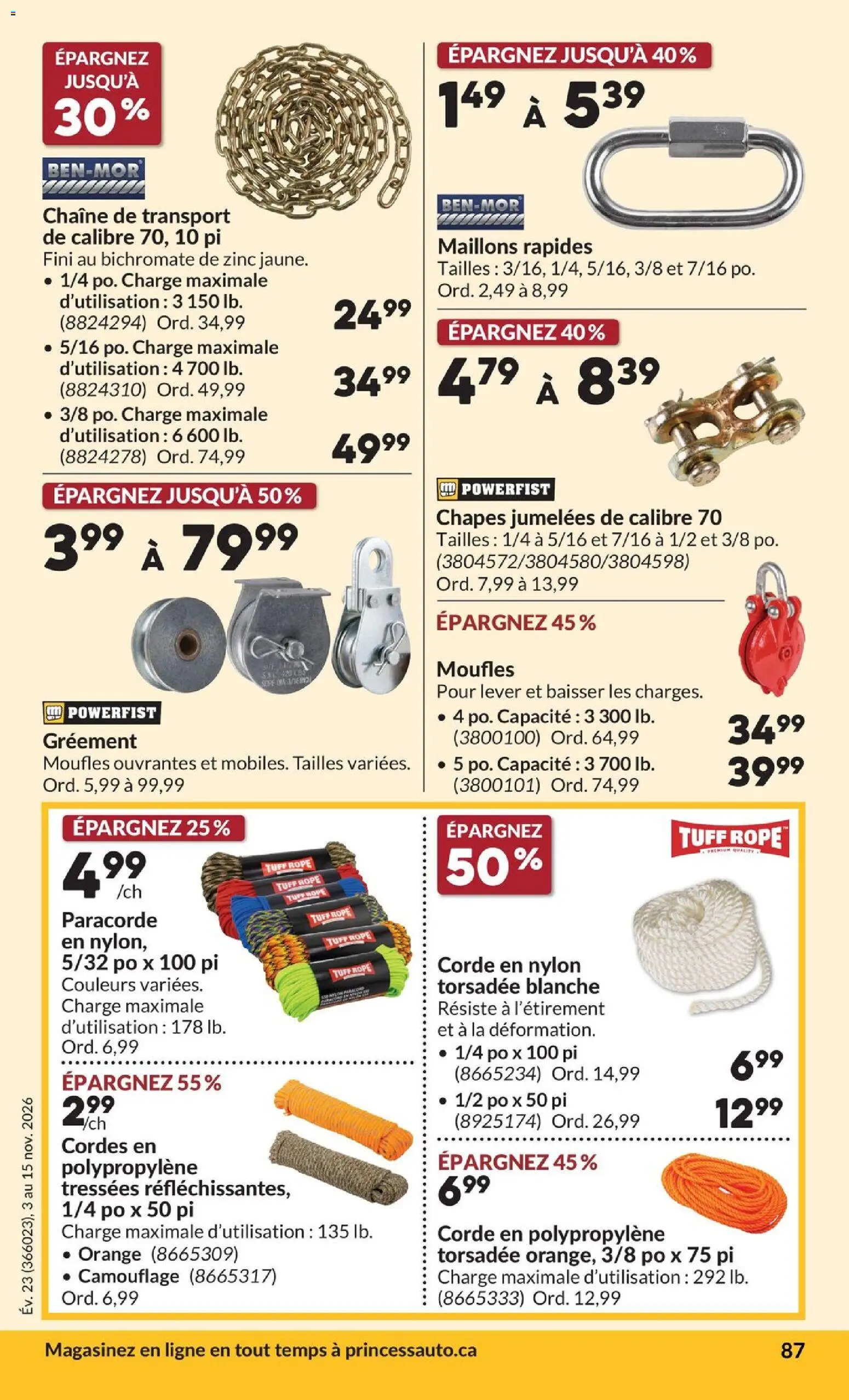 Princess Auto flyer valid from Nov 1, 2026 | Page: 92