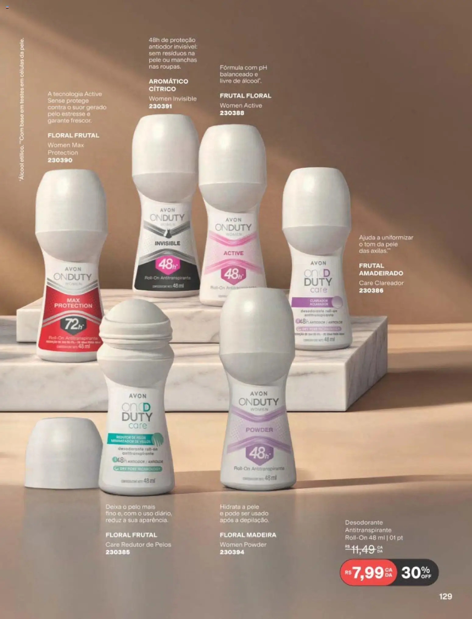 Avon Folheto - válido de 01/09/2026 | Página: 129 | Produtos: Álcool, Desodorante, Base