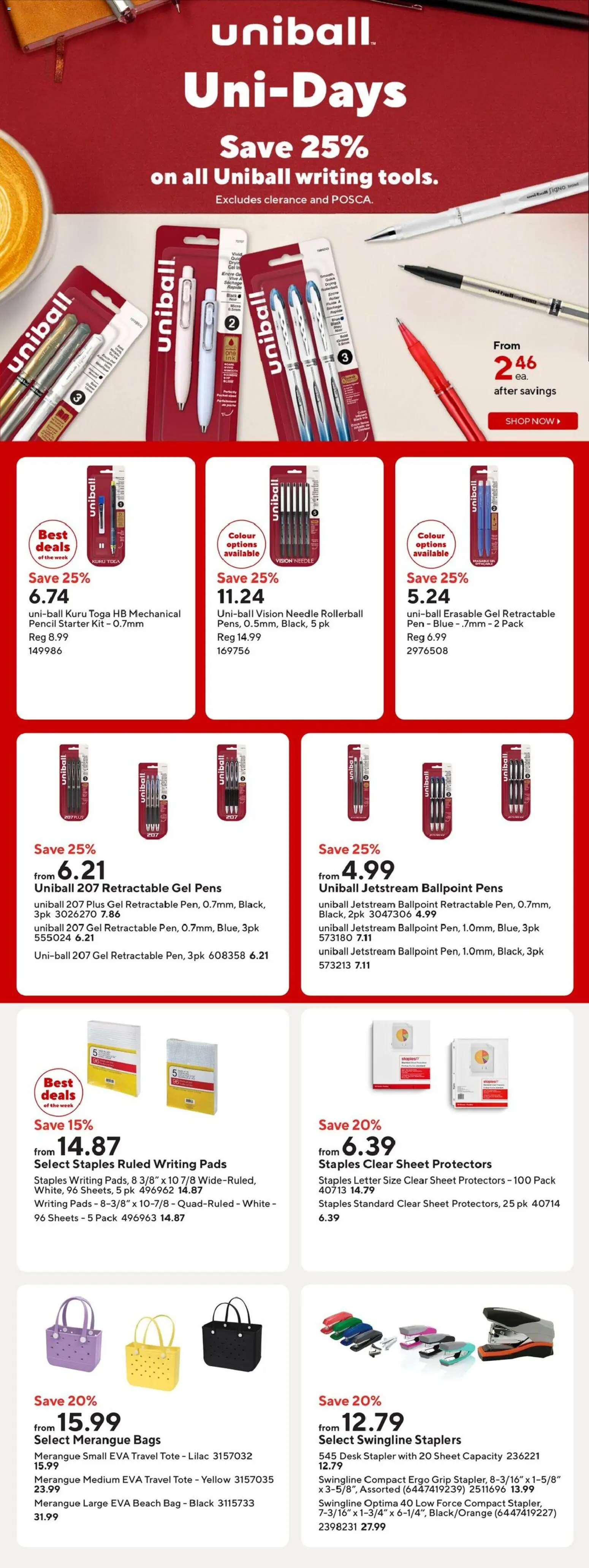 Staples flyer valid from 08.05.2026 | Page: 12 | Products: Bag