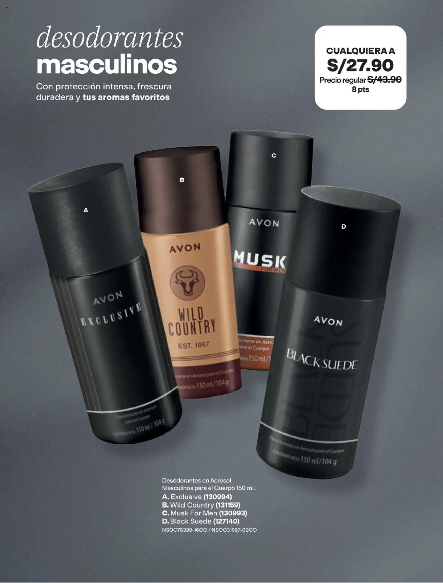 Catálogo Avon válido desde 15/09/2026 | Página: 158 | Productos: Desodorante