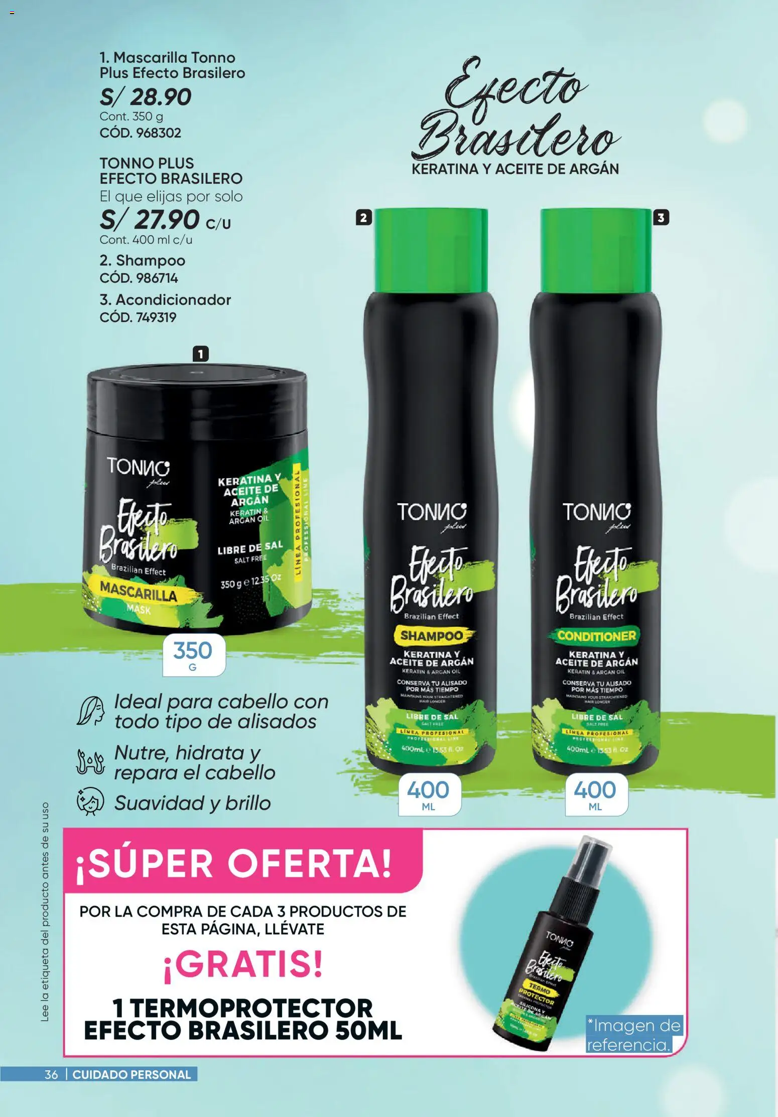 Catálogo Azzorti válido desde 14/08/2026 | Página: 36 | Productos: Shampoo, Acondicionador, Aceite
