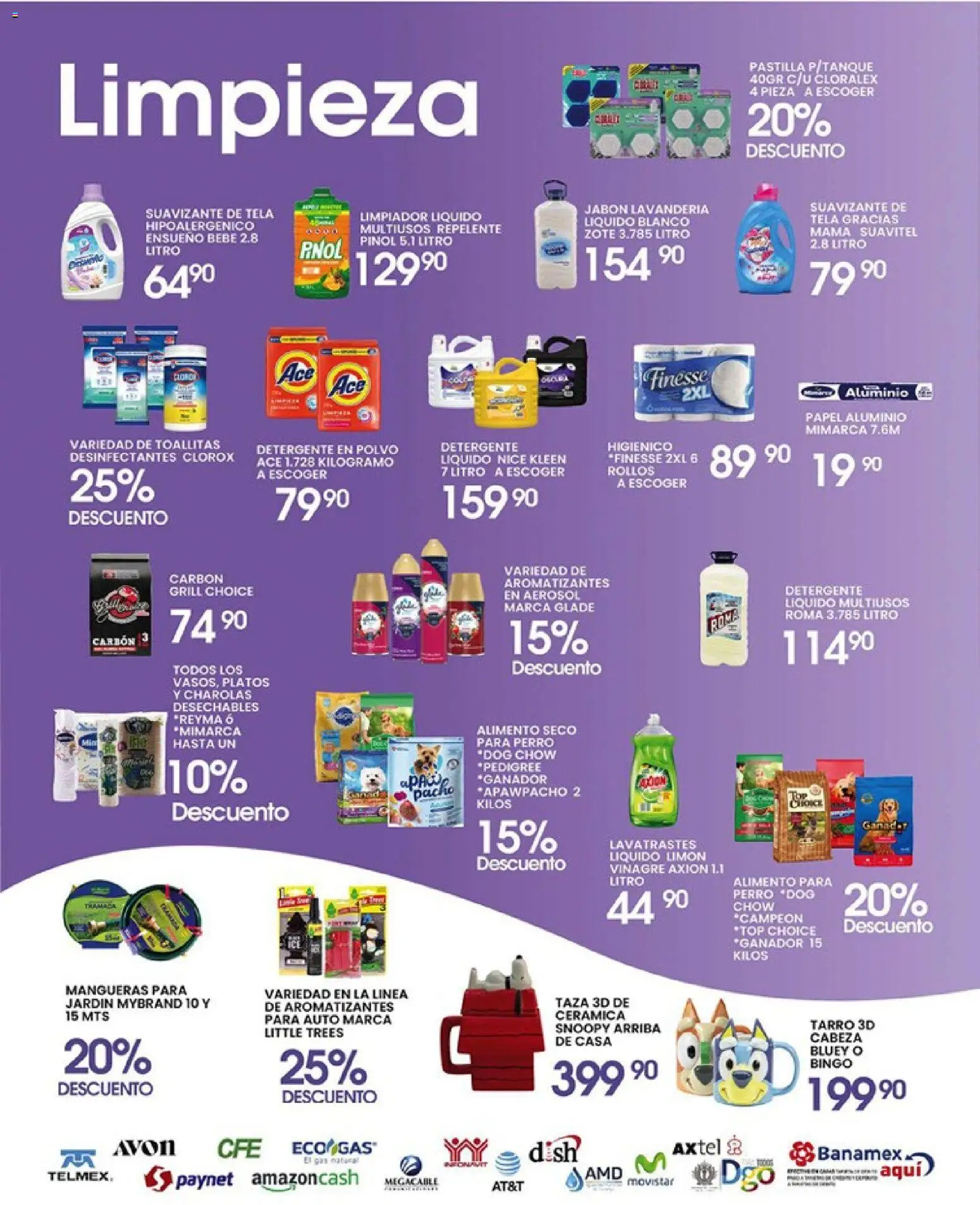 Nuevas ofertas de Alsuper válidas en toda la República Mexicana desde el 01.05.2026. ¡Encuentra las mejores ofertas en Alsuper folleto Durango! | Página: 5 | Productos: Detergente, Taza, Limpiador, Lavavajillas