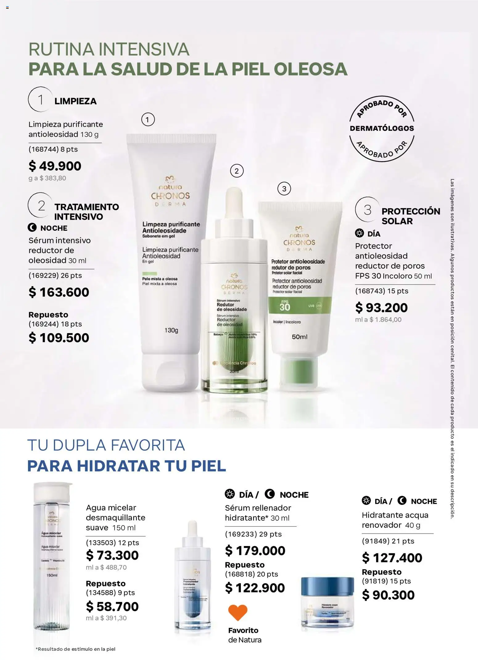 Natura revista - valida desde el 23/09/2026 | Página: 120 | Productos: Agua, Agua micelar, Serum, Protector solar