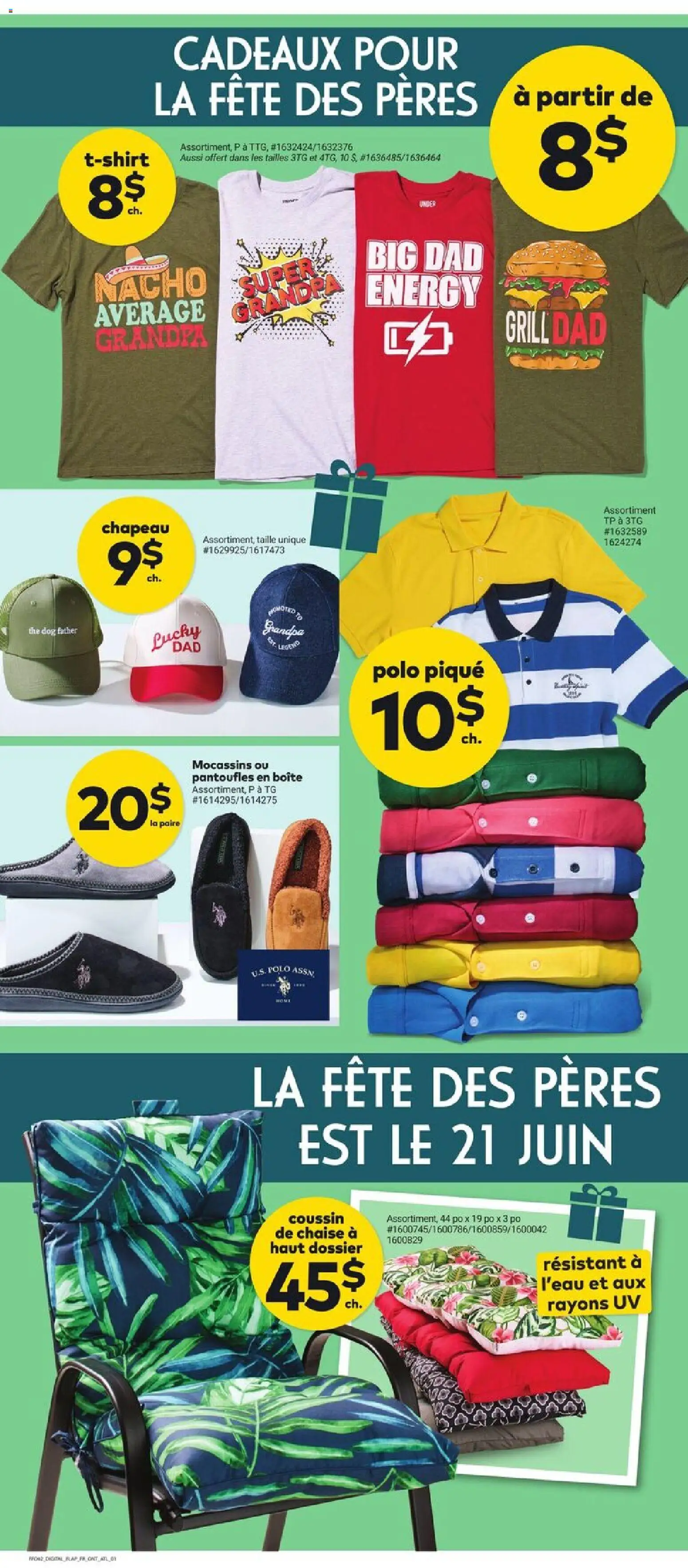 Giant Tiger flyer valid from 20.05.2026 | Page: 3 | Products: Slippers, Chair, T-shirt, Tshirt