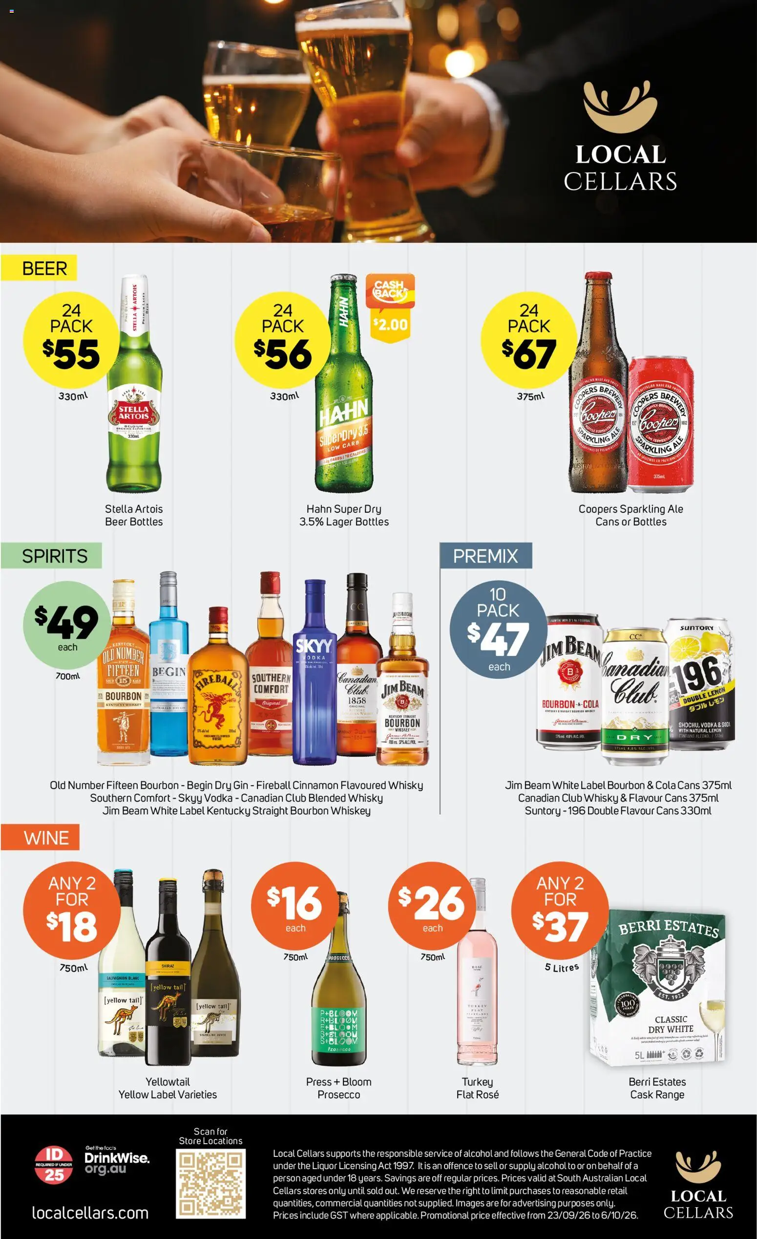 Foodland catalogue - valid from 30/09/2026 | Page: 35 | Products: Jim Beam, Gin, Prosecco, Whiskey