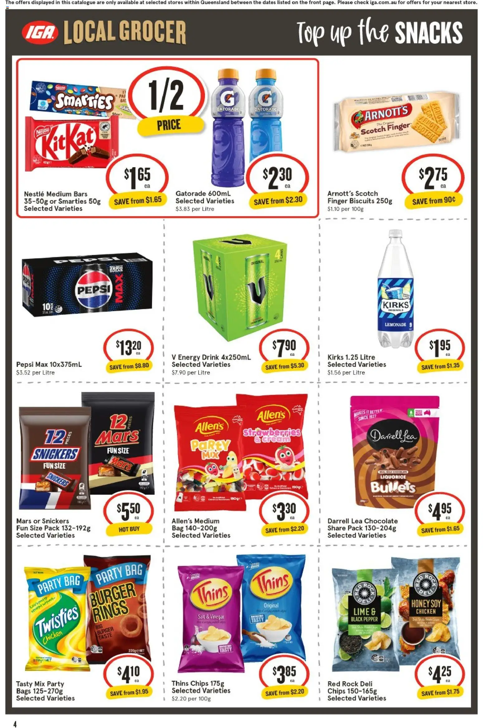 IGA catalogue - valid from 22/07/2026 | Page: 5 | Products: Honey, Chicken, Chips, Scotch