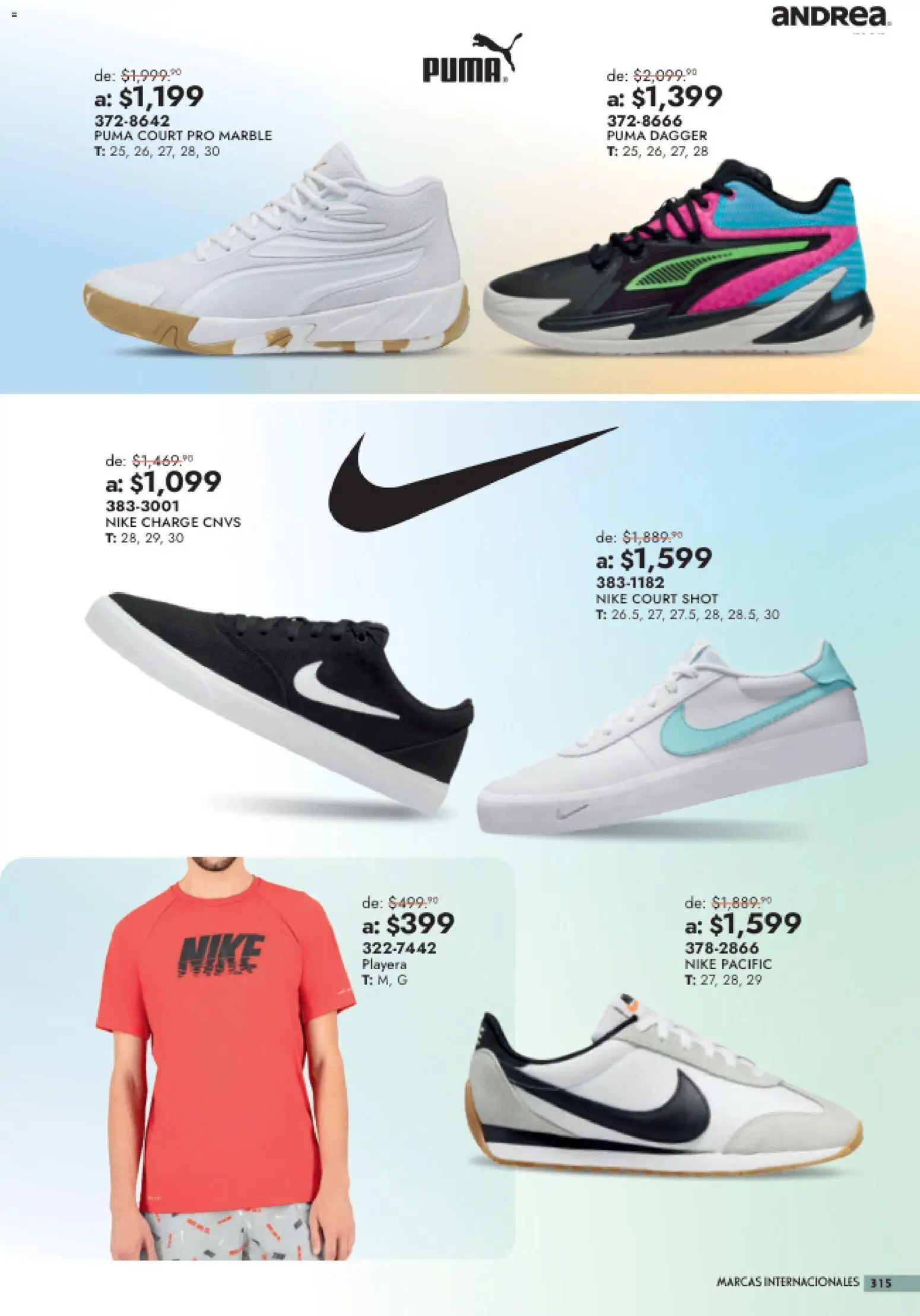 Nuevas ofertas de Andrea válidas en toda la República Mexicana desde el 26/07/2026. ¡Encuentra las mejores ofertas en Andrea catálogo Outlet! | Página: 315