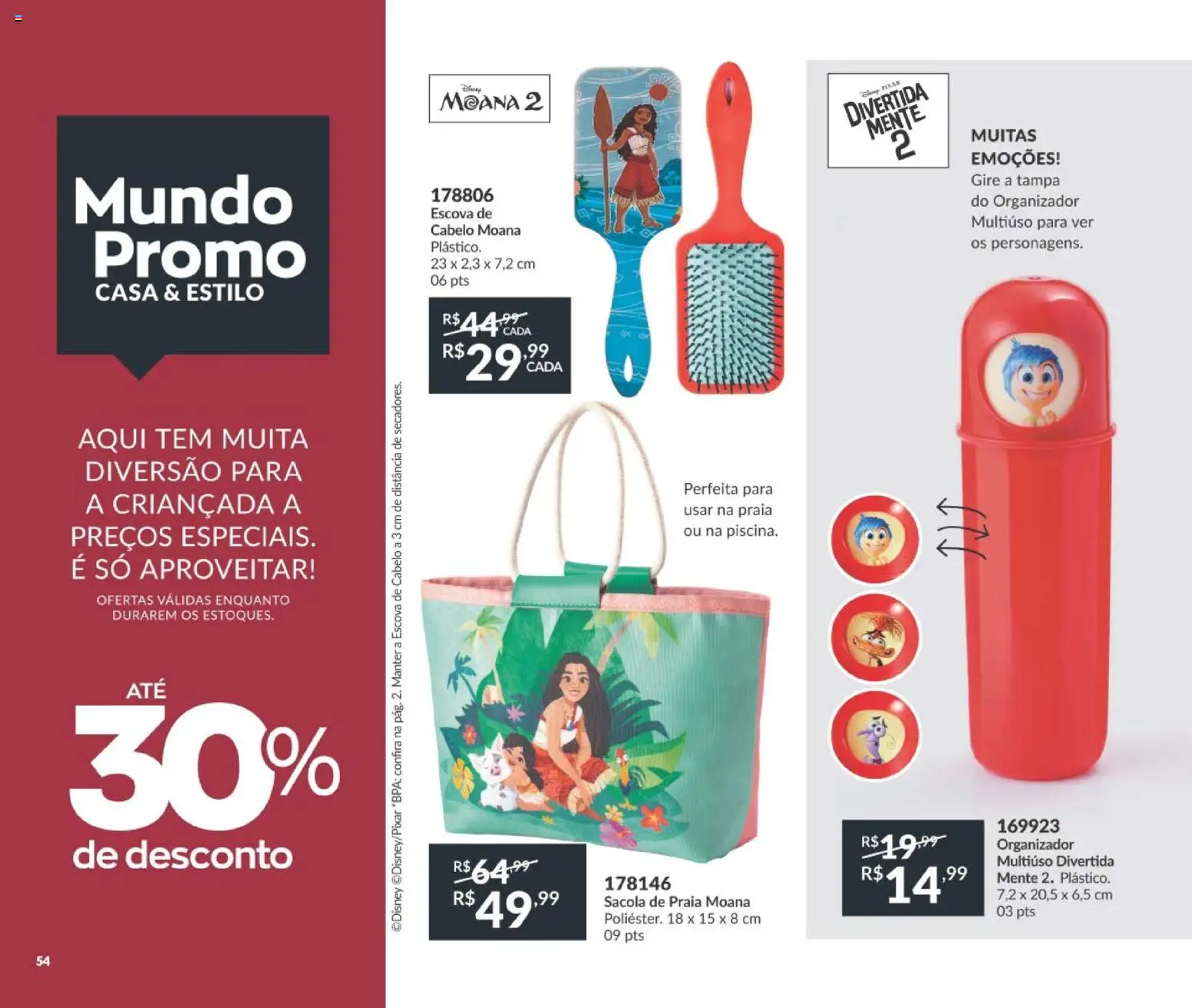Avon Folheto - válido de 10/08/2026 | Página: 54 | Produtos: Organizador, Escova, Escova de cabelo