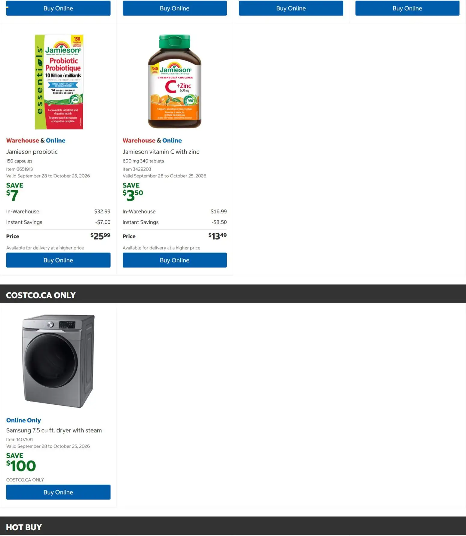 Costco flyer valid from Oct 12, 2026 | Page: 6