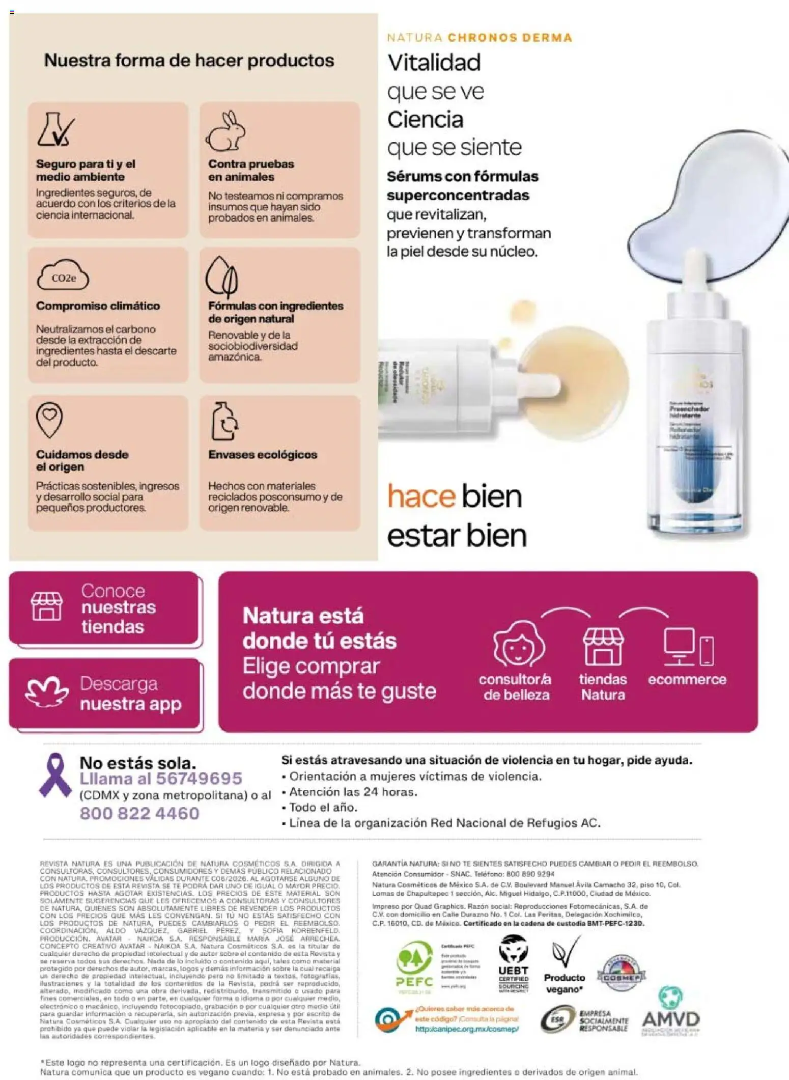 Nuevas ofertas de Natura válidas en toda la República Mexicana desde el 24.04.2026. ¡Encuentra las mejores ofertas en Natura campaña 7 2026! | Página: 162 | Productos: Durazno, Té, Teléfono, Sobre