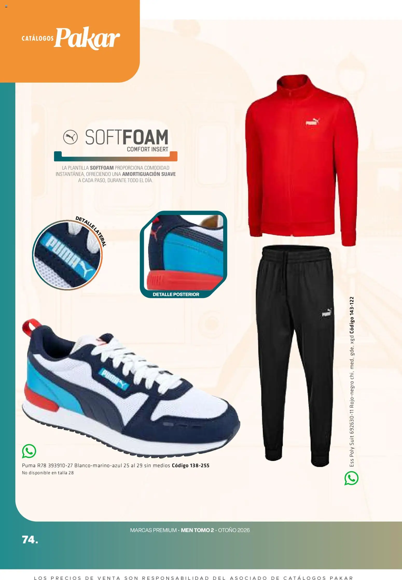 Nuevas ofertas de SC Pakar válidas en toda la República Mexicana desde el 28/08/2026. ¡Encuentra las mejores ofertas en SC Pakar catálogo Premium Men Tomo 2! | Página: 74