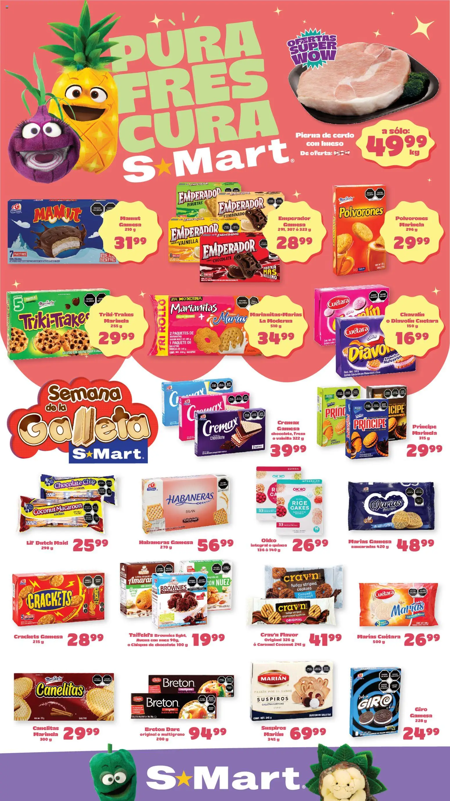 Nuevas ofertas de S-Mart válidas en toda la República Mexicana desde el 12.05.2026. ¡Encuentra las mejores ofertas en S-Mart folleto Ofertas de feria Juárez! | Página: 1