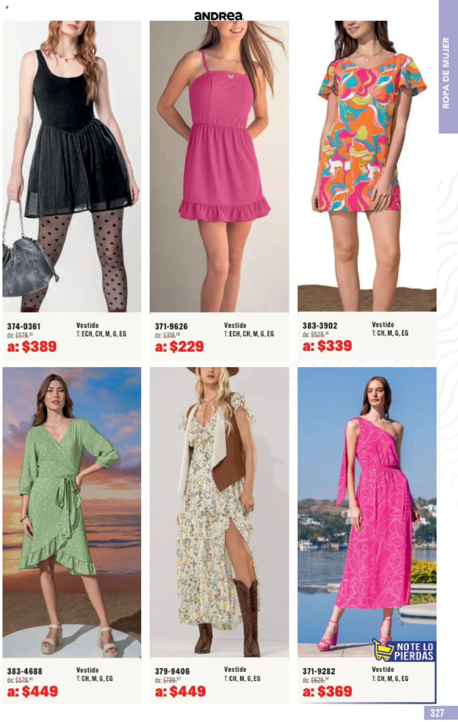 Nuevas ofertas de Andrea válidas en toda la República Mexicana desde el 31.05.2026. ¡Encuentra las mejores ofertas en Andrea catálogo Outlet! | Página: 327