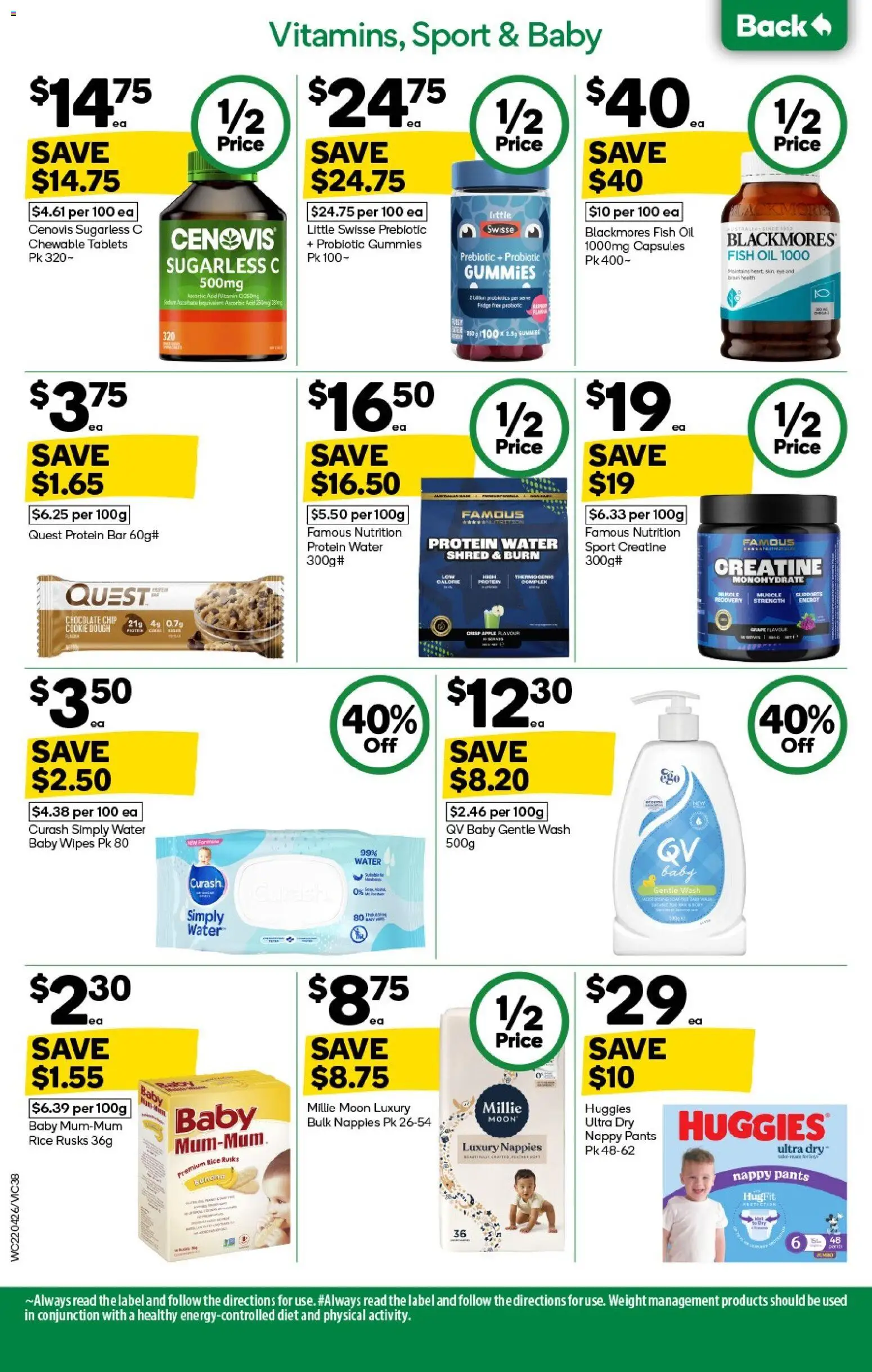Woolworths catalogue - valid from 22.04.2026 | Page: 38 | Products: Rice, Pants, Fish oil, Fridge