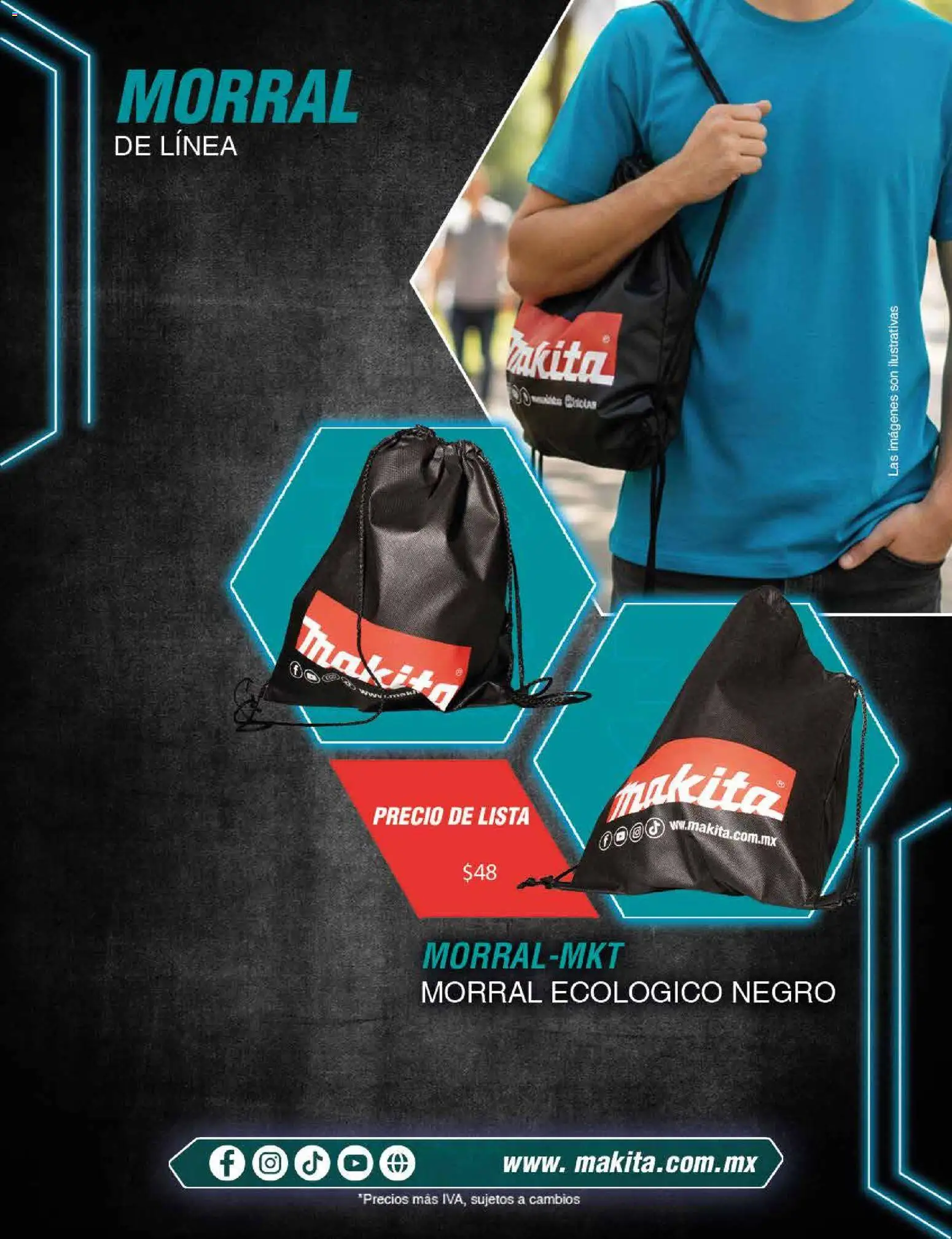 Nuevas ofertas de Makita válidas en toda la República Mexicana desde el 18/02/2026. ¡Encuentra las mejores ofertas en Makita catálogo Publicidad! | Página: 27 | Productos: Morral