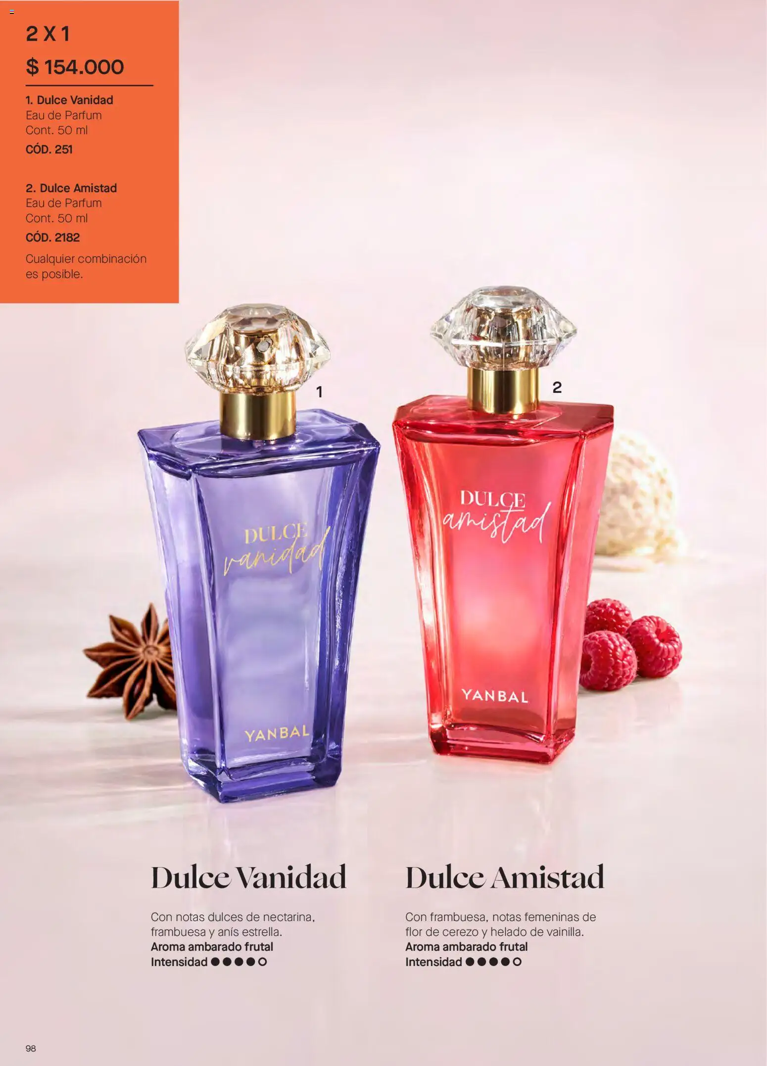 Yanbal revista - valida desde el 20/06/2026 | Página: 98 | Productos: Helado, Ruana, Combinación