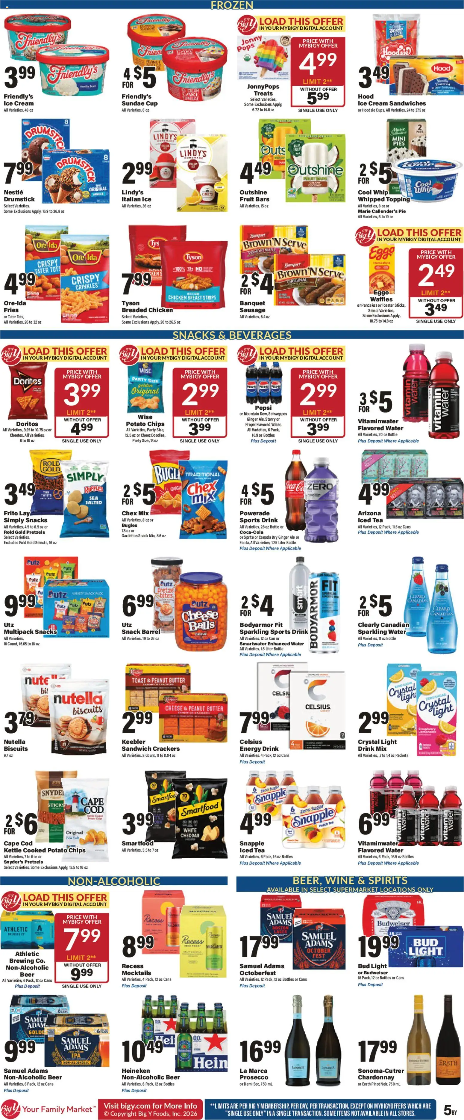 Big Y Weekly Ad - valid from 09/03/2026 | Page: 8 | Products: Beverages, Tea, Peanut butter, Sprite
