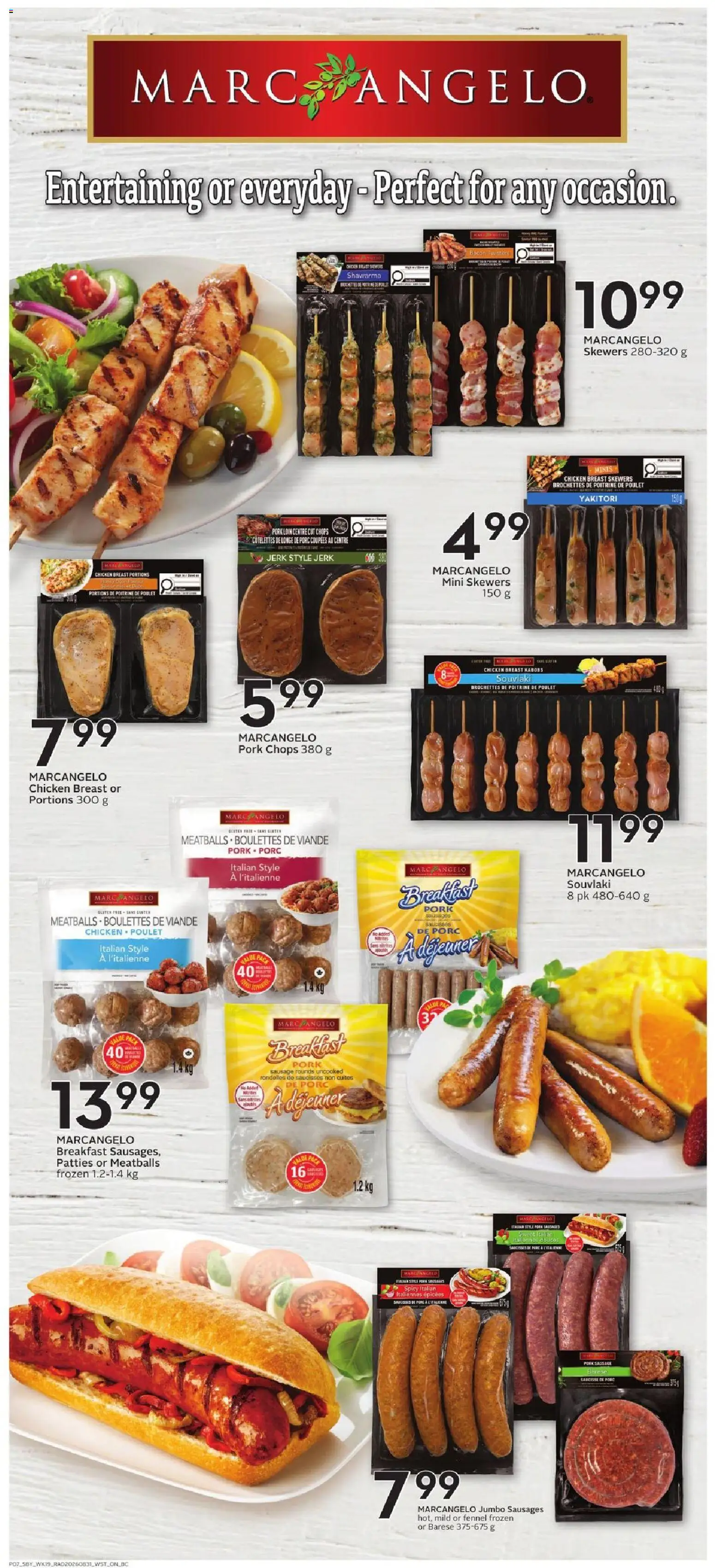 Safeway flyer valid from Sep 3, 2026 | Page: 10 | Products: Bacon, Sausage, Chicken, Pork