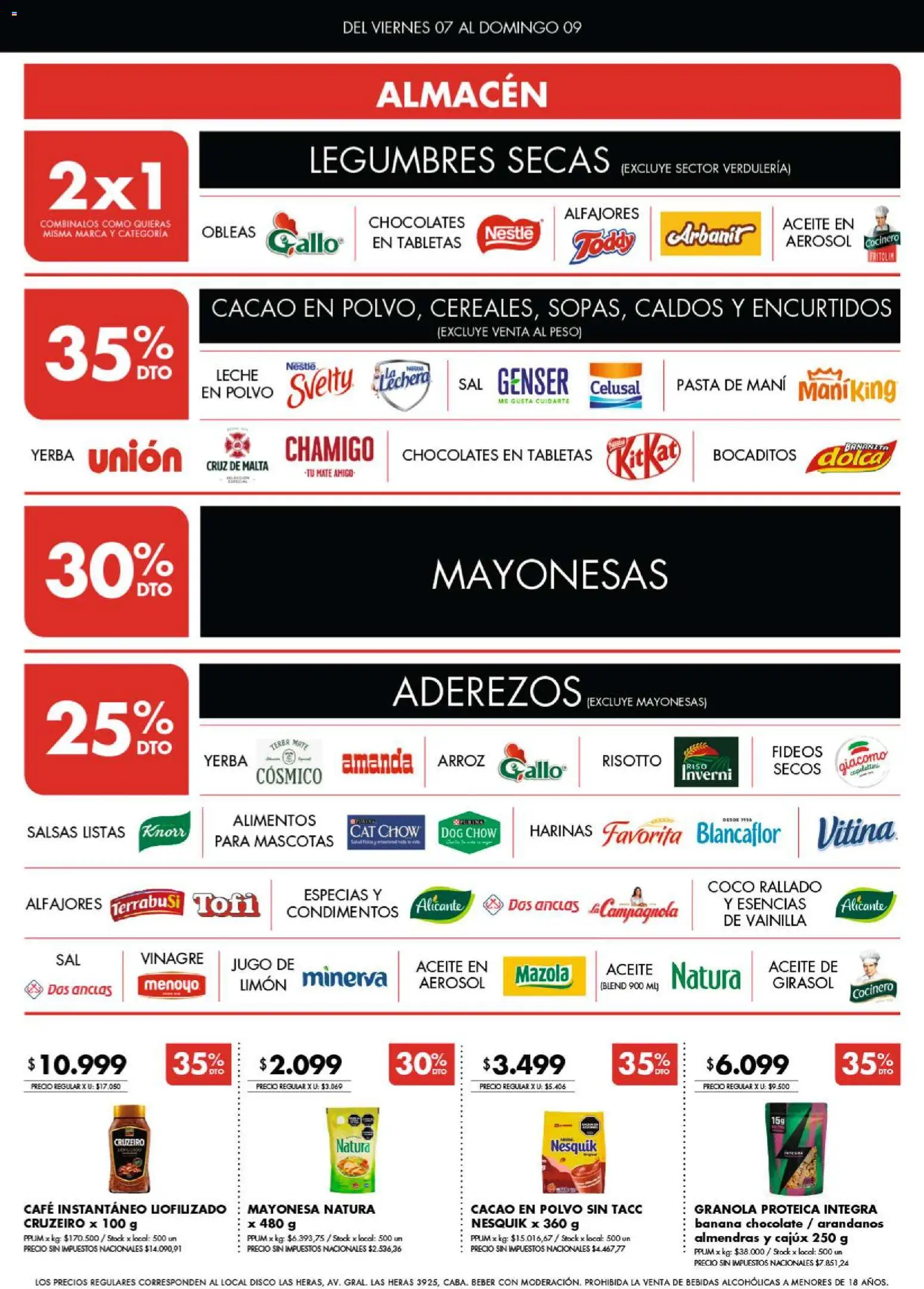 Disco - Ofertas  Bs. As. y Santa Fé │ válido desde el 07/08/2026 | Página: 3 | Productos: Jugo de limón, Aceite, Polvo, Aceite en aerosol