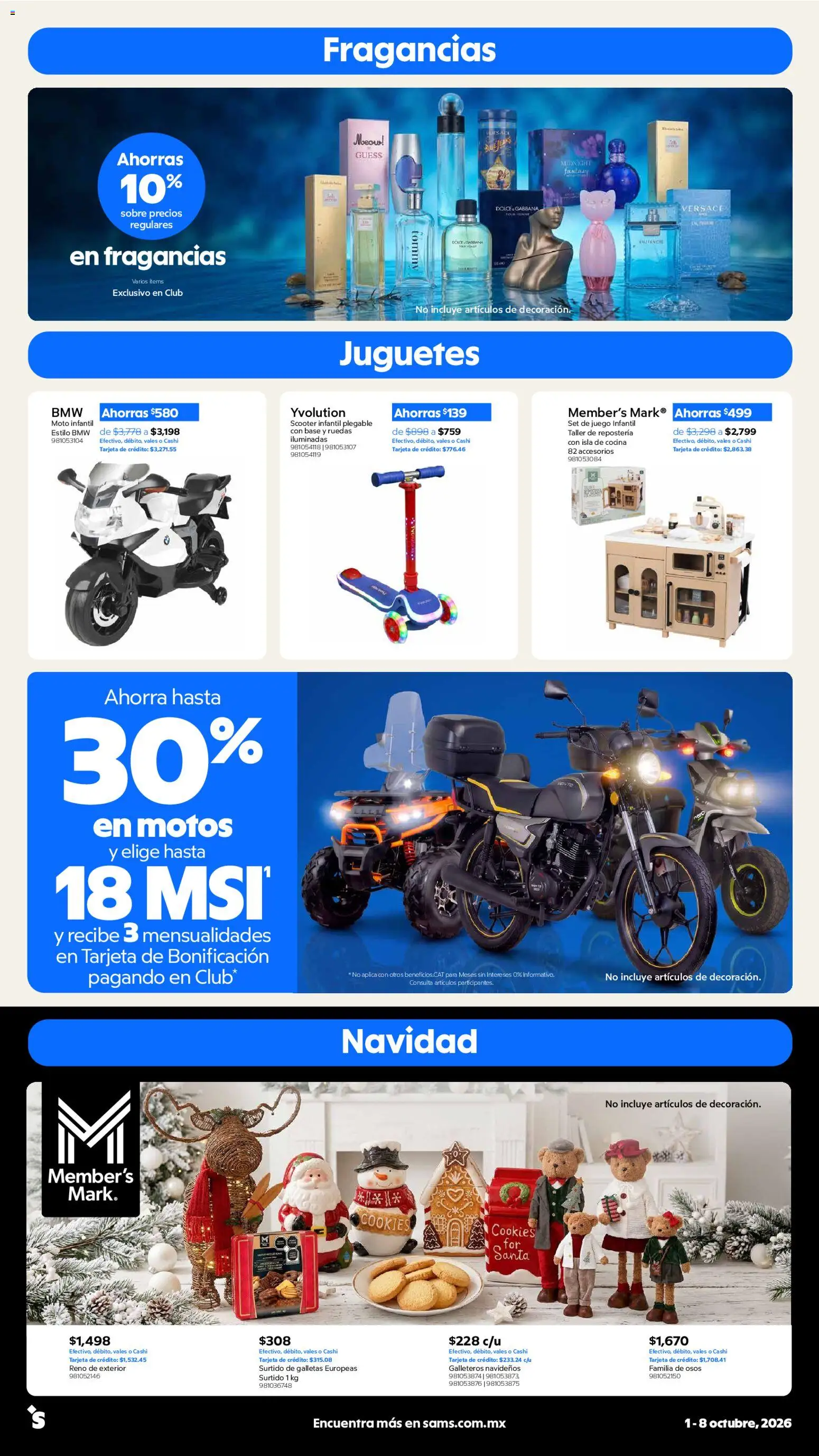 Nuevas ofertas de Sam's Club válidas en toda la República Mexicana desde el 01/10/2026. ¡Encuentra las mejores ofertas en Sam's Club catálogo! | Página: 7 | Productos: Galletas, Cocina, Sobre, Juguetes