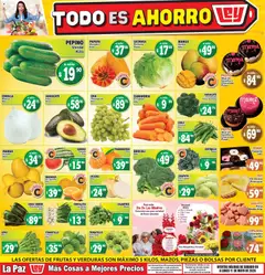 Vista previa de Casa Ley folleto Las ofertas de frutas y verdunas La Paz, nuevo folleto de la tienda, válido en México a partir del 09.05.2026