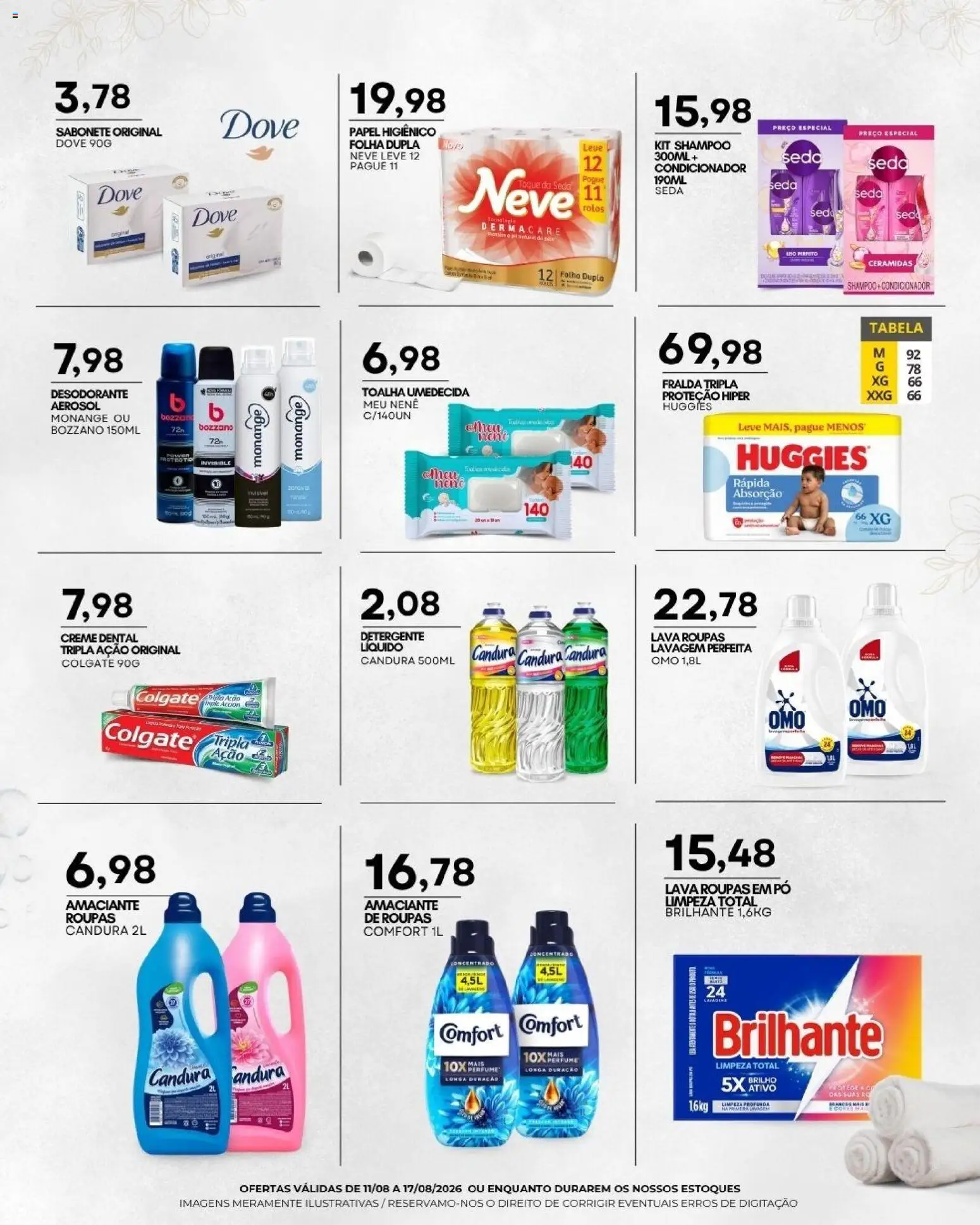 Mercadão Atacadista Folheto - válido de 11/08/2026 | Página: 11 | Produtos: Perfume, Detergente, Papel higiênico, Amaciante