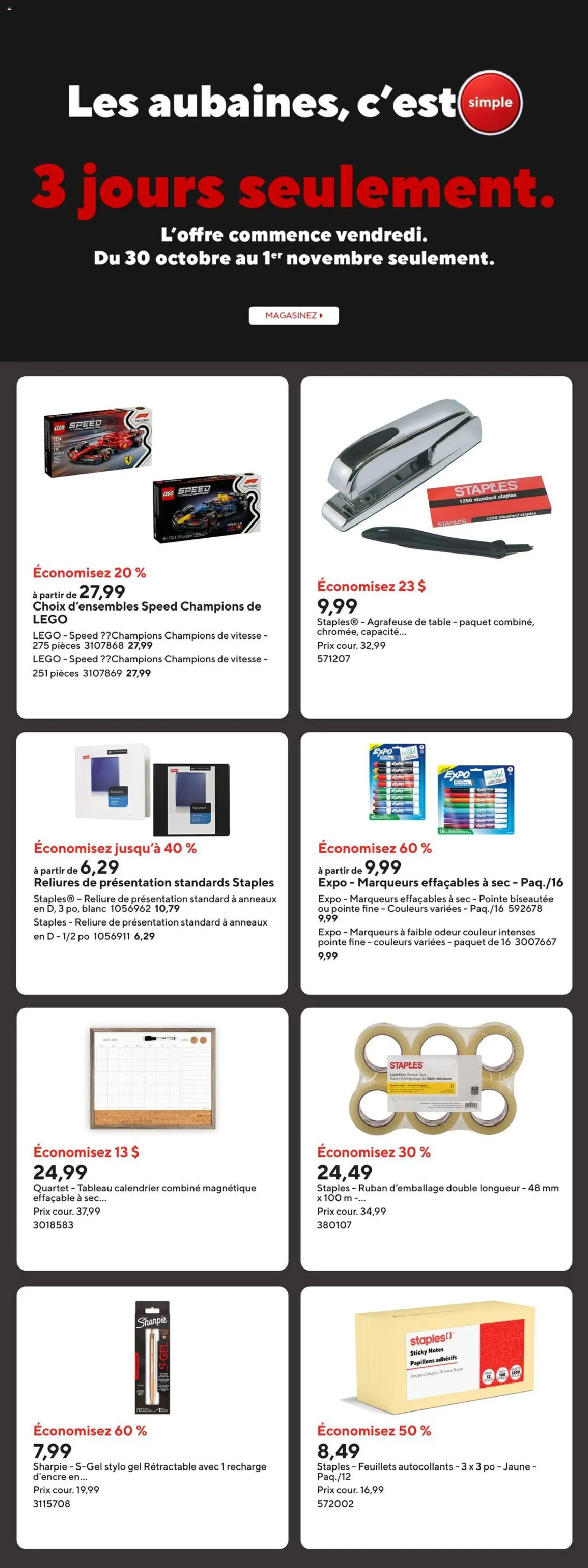 Staples flyer valid from Oct 30, 2026 | Page: 2