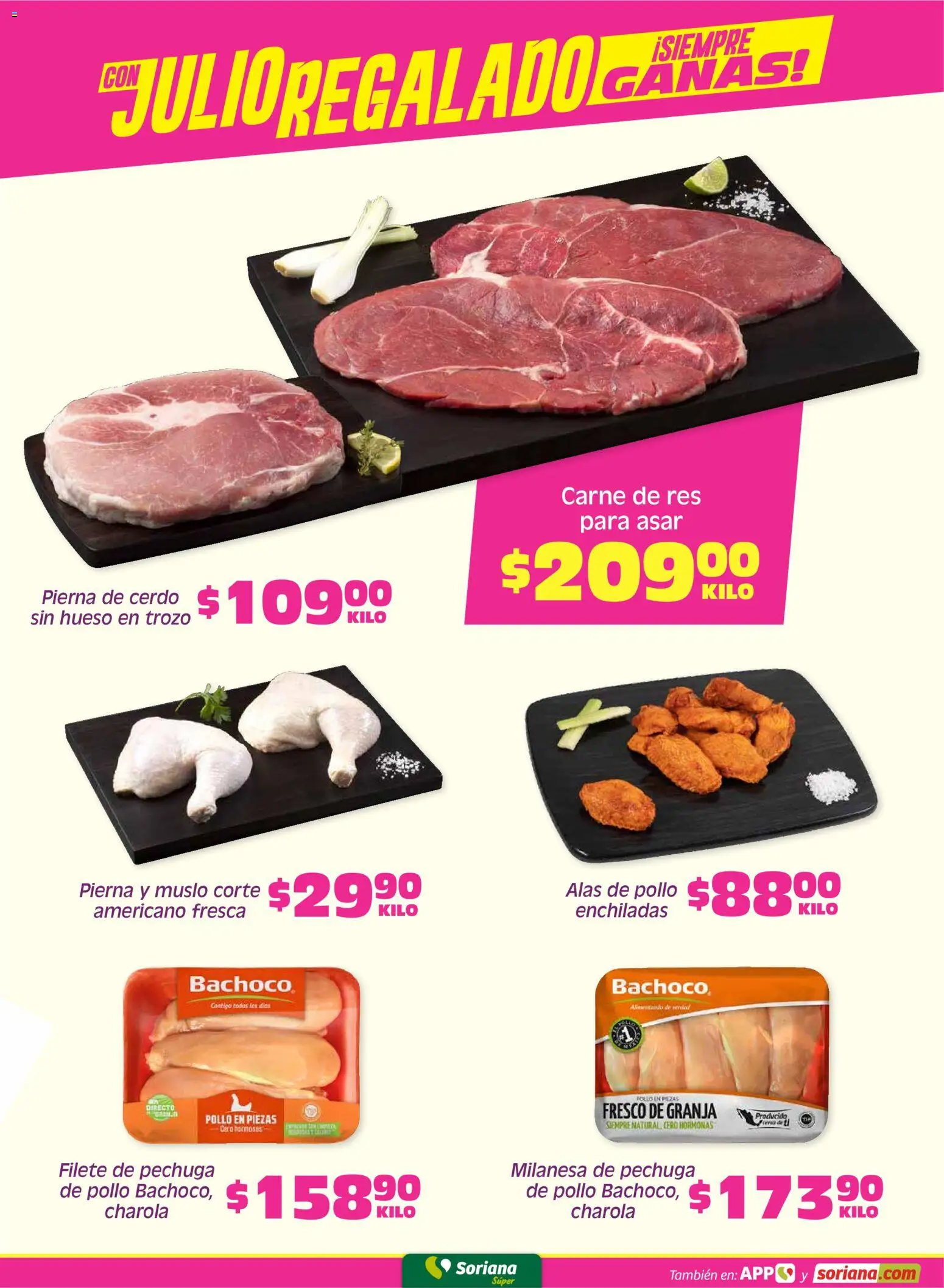 Nuevas ofertas de Soriana válidas en toda la República Mexicana desde el 22.05.2026. ¡Encuentra las mejores ofertas en Soriana Fin de Semana Súper: Ags, Nay, Jal, Qro, Col, Mich, Gto, Hgo, Tlax, Mor, Pue, Gro, Oax, Edo. de Mex, Valle de México, Za! | Página: 3