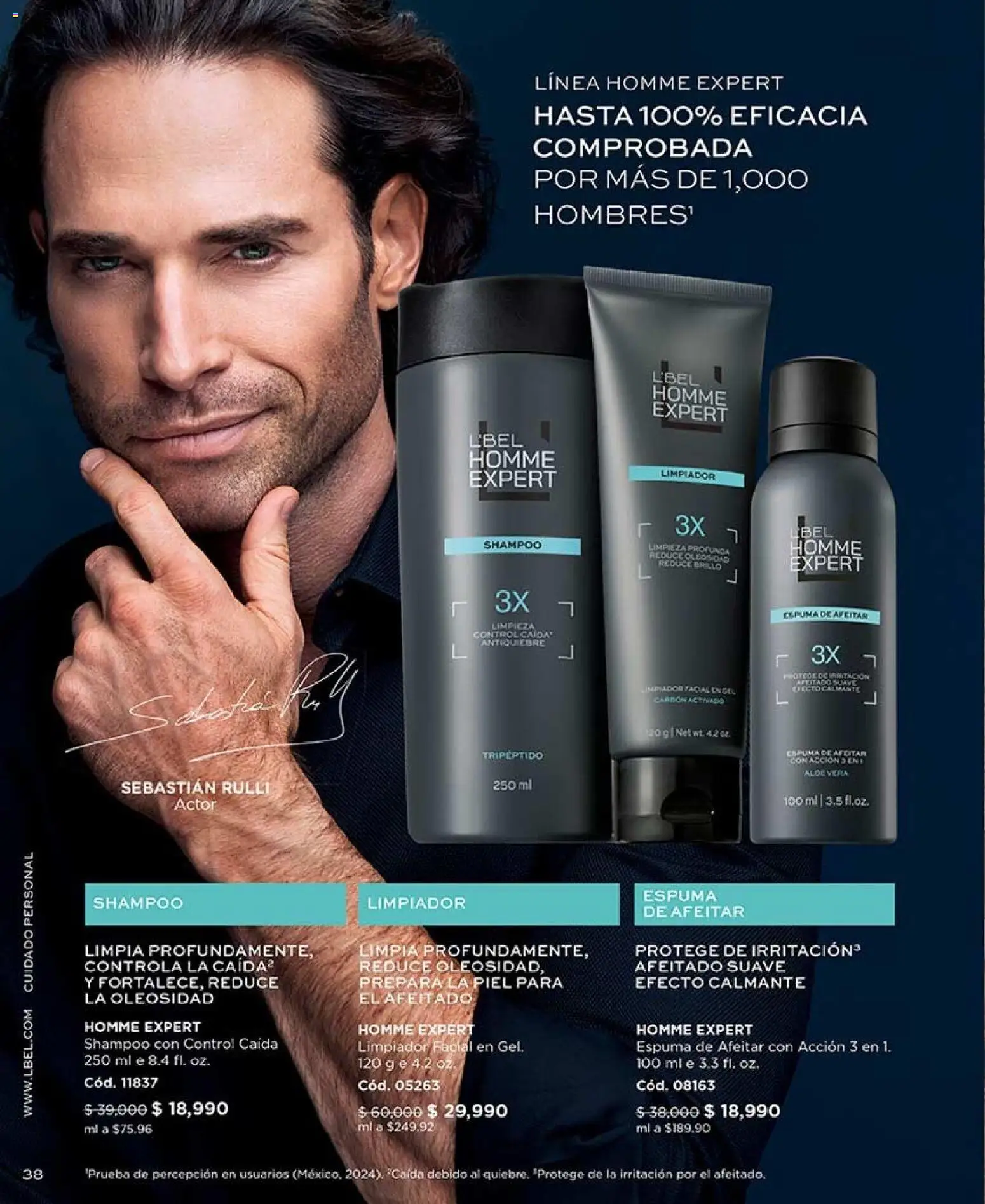L'Bel revista - valida desde el 17/08/2026 | Página: 38 | Productos: Espuma, Limpiador, Limpiador facial, Carbón