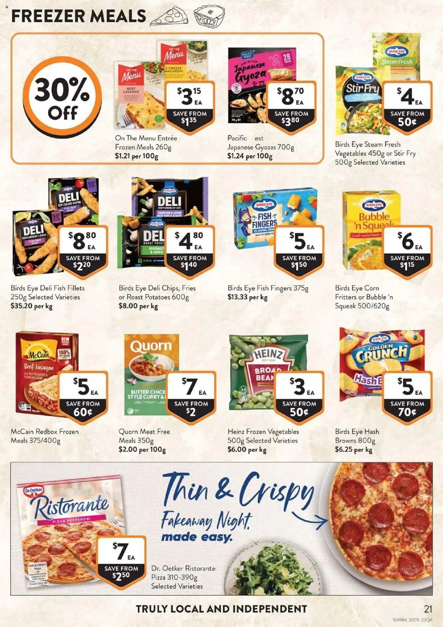 Foodworks catalogue - valid from 30/09/2026 | Page: 21 | Products: Butter, Cheese, Pizza, Lasagne
