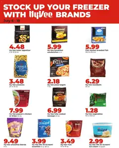 Preview of HyVee weekly ads valid from 07/13/2026 | Page: 29 | Products: Stickers, Ice cream, Potatoes, Vegetables